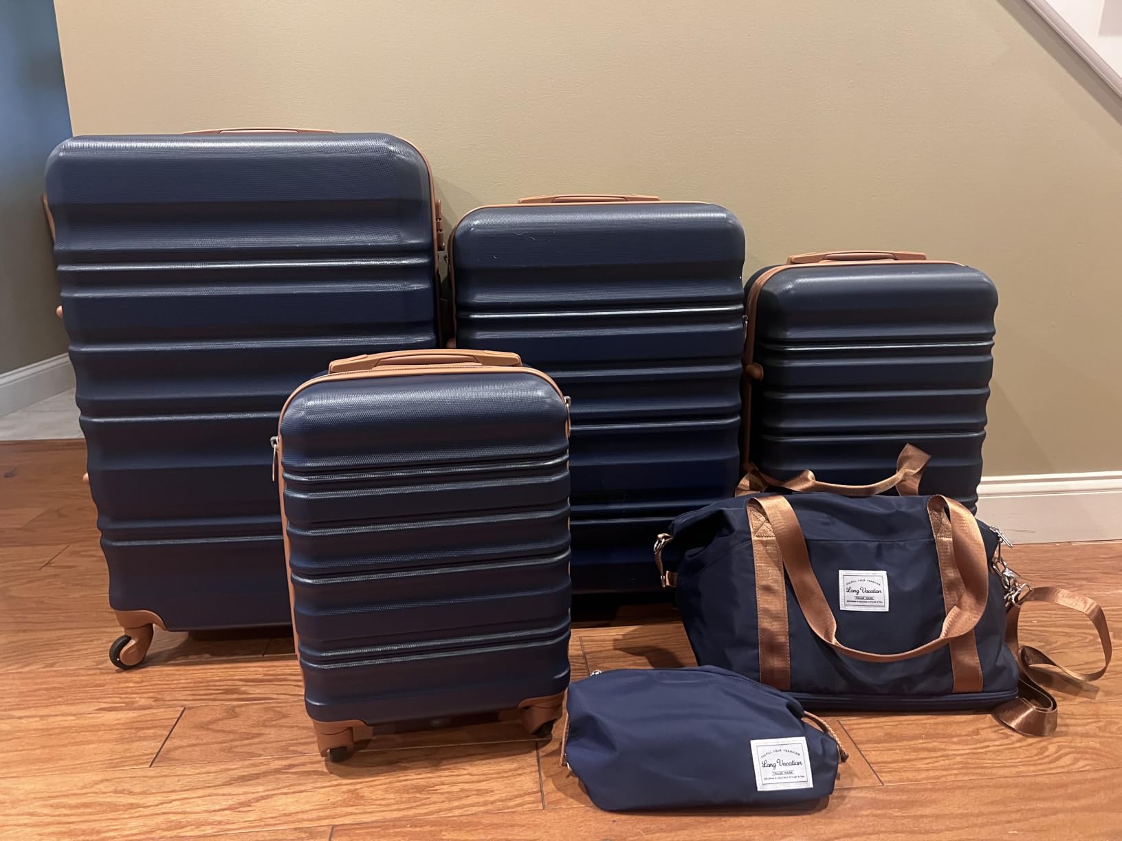 LONG VACATION Luggage Sets, 6 Piece, Hardshell Suitcase with Spinner Wheels customer photo 1