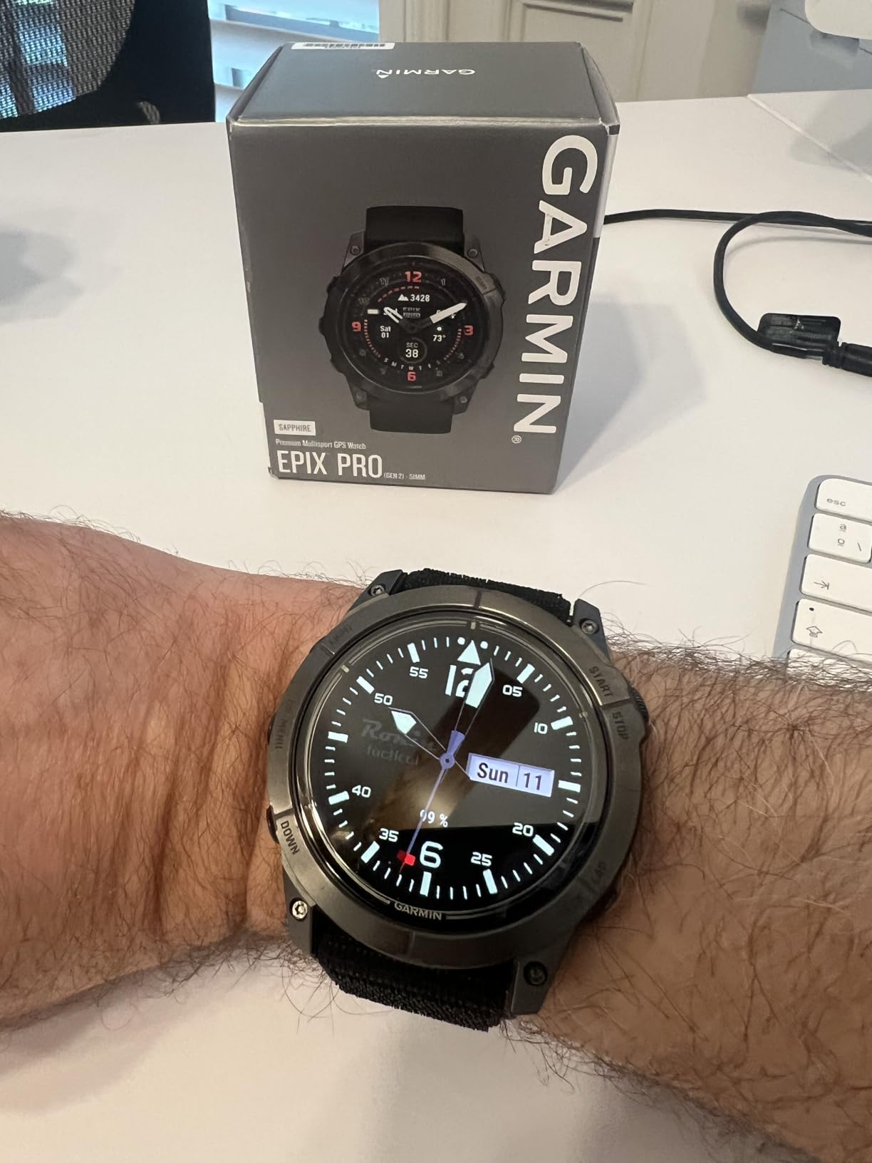 Garmin epix Pro (Gen 2) Sapphire, High Performance Smartwatch, 51mm, Black customer photo 1