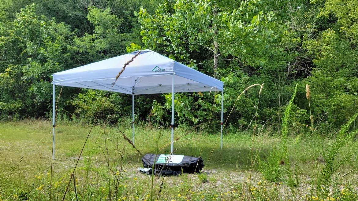 Acepic 10x10 Pop Up Canopy Tent, Easy Setup Portable Shelter, White, 10*10 customer photo 1