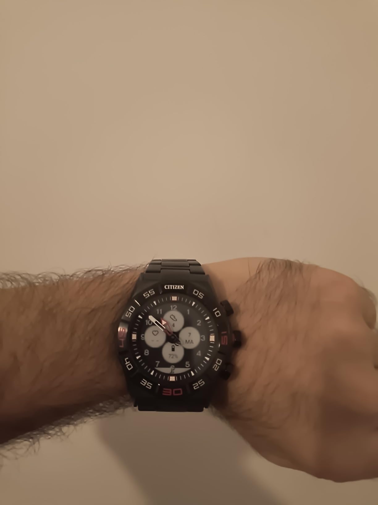 Citizen CZ Smart PQ2 Hybrid Smartwatch with YouQ Wellness app Featuring IBM Watson® AI and NASA Research, Black and White Customizable Display, Bluetooth, HR, Activity Tracker, 18-Day Battery Life customer photo 2
