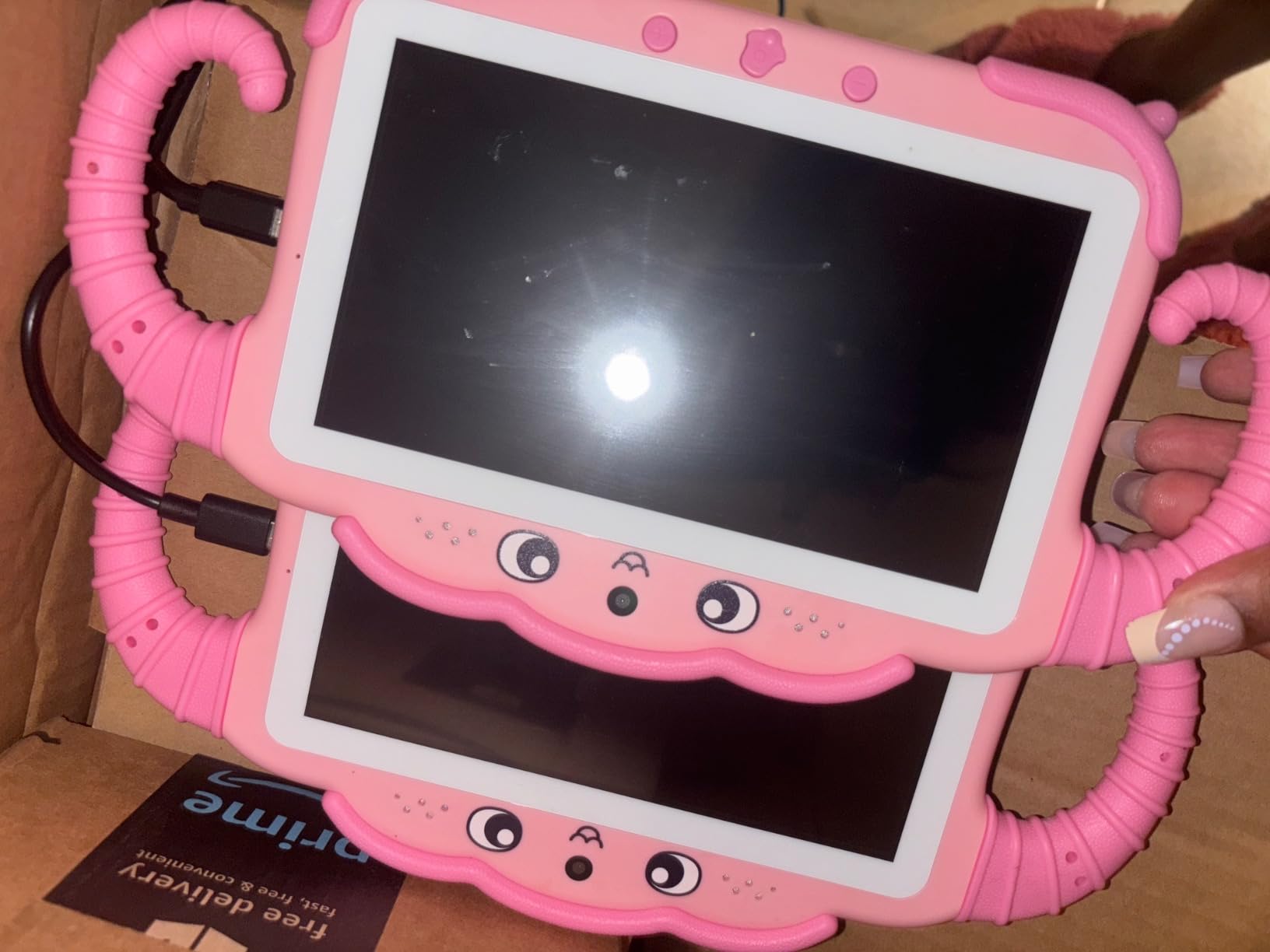 Kids Tablet 7 inch for Kids 3-7 32GB Toddler Tablets with Youtube Case WiFi Dual Camera, Android Learning Software Installed Parental Control Childrens Toddlers Tablet for Boys Girls Ages 3-12, Blue customer photo 2