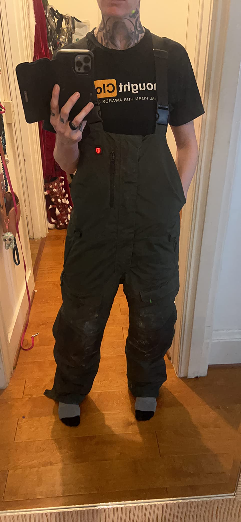 TIDEWE Heated Hunting Bibs for Men, Insulated Camo Overalls with Power Bank customer photo 2