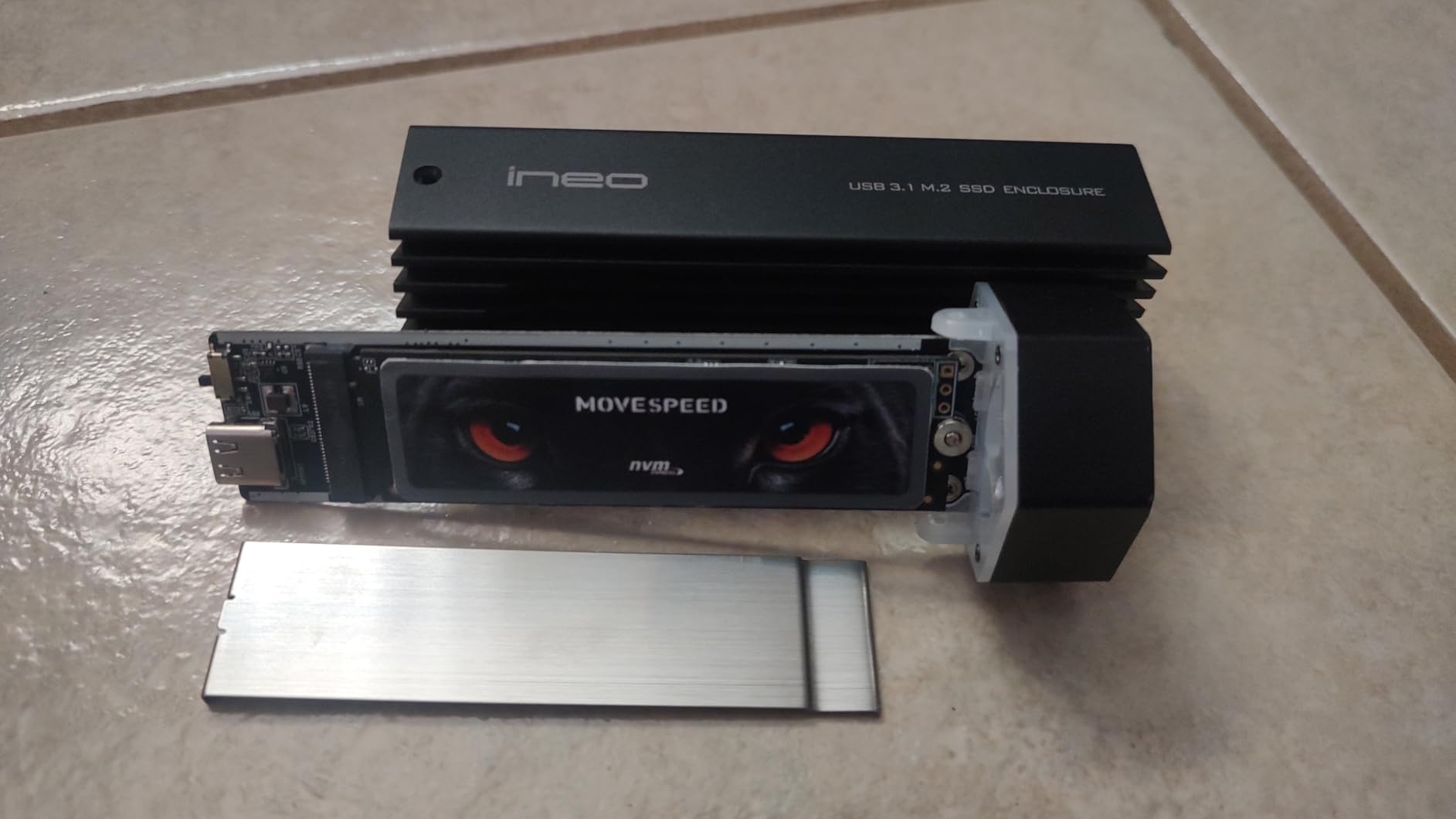 MOVE SPEED HB7450 2TB SSD for PS5 with Heatsink TLC NAND, PCIe 4.0 NVMe M.2 Internal Solid State Drive - Up to 7450MB/s, 3D Storage Expansion Compatible with PS5, Desktops and Laptops customer photo 1