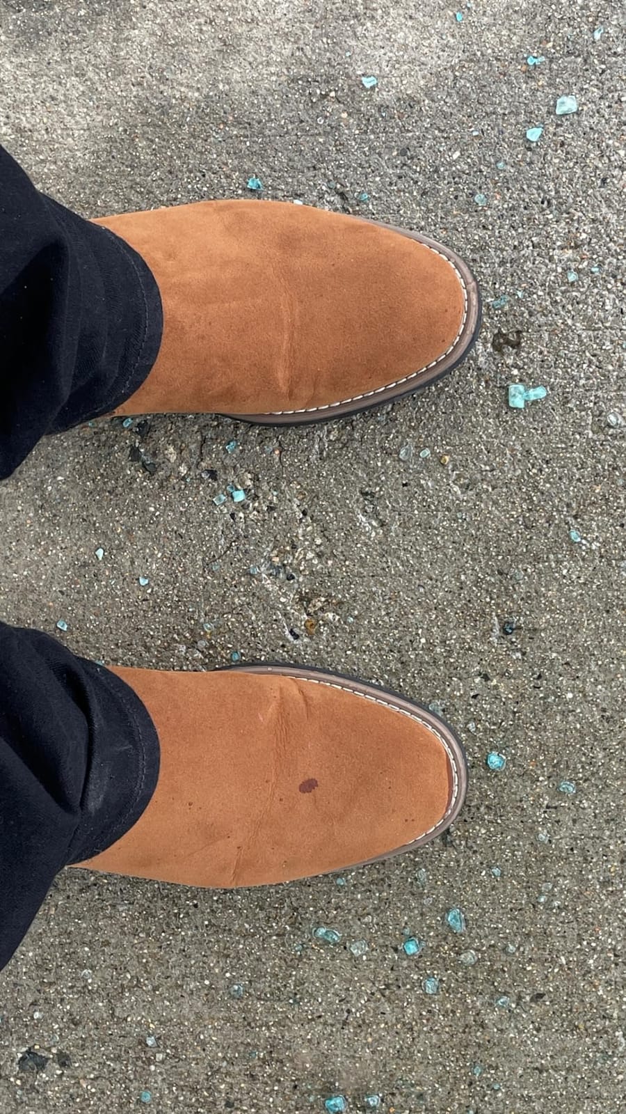 DECARSDZ Men's Chelsea Boots Casual Classic Comfy Slip-On Suede Chukka Mens Ankle Boot customer photo 2
