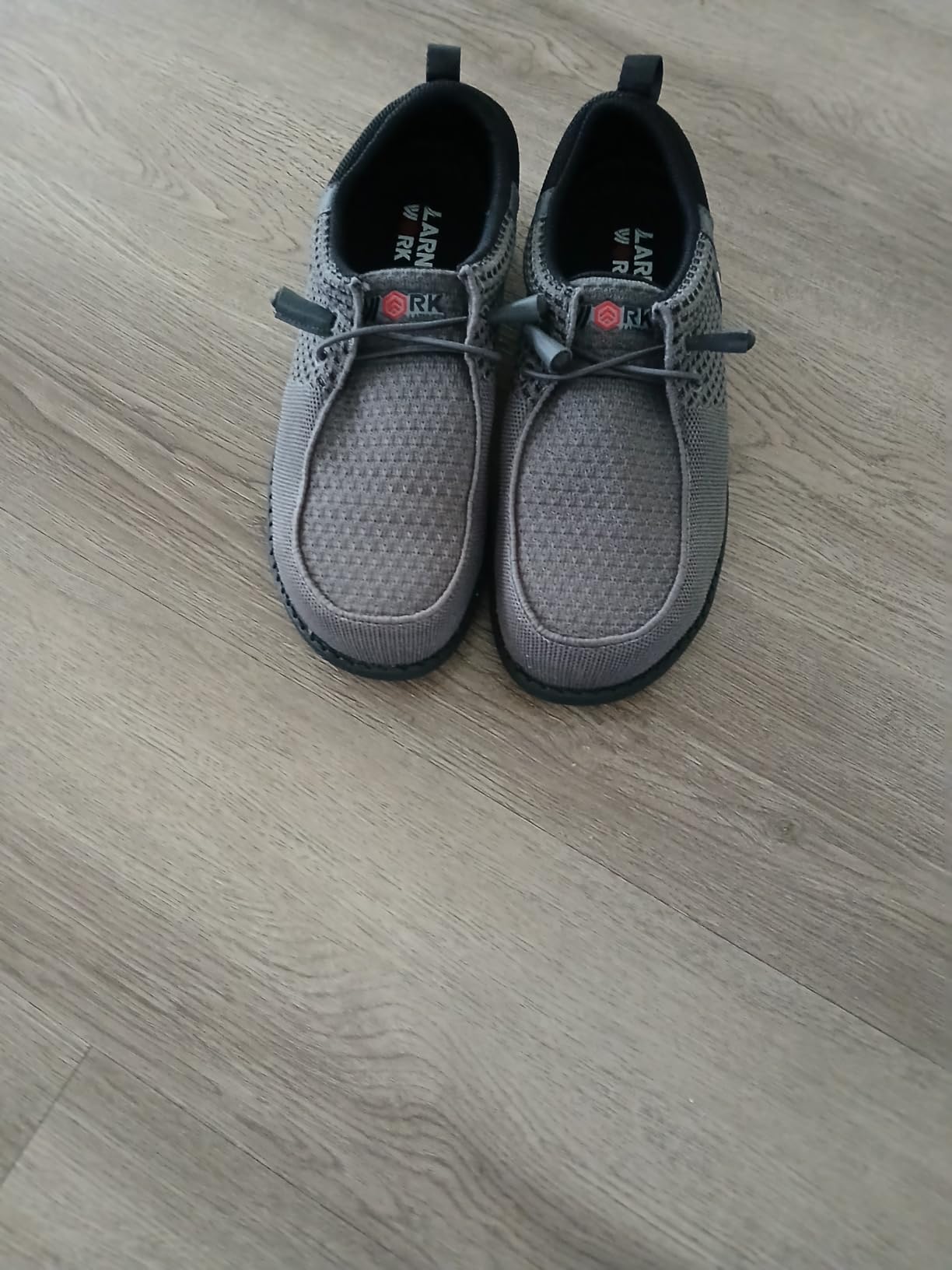 LARNMERN Slip On Steel Toe Shoes Men Loafers Work Safety Tennis Sneakers customer photo 1