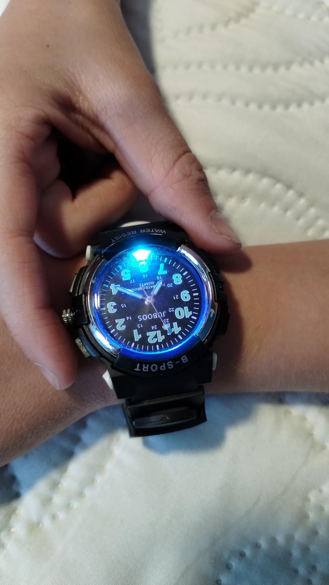 Juboos Kids Watch Analog for Boys Girls Teens Waterproof Sport Wristwatch customer photo 2