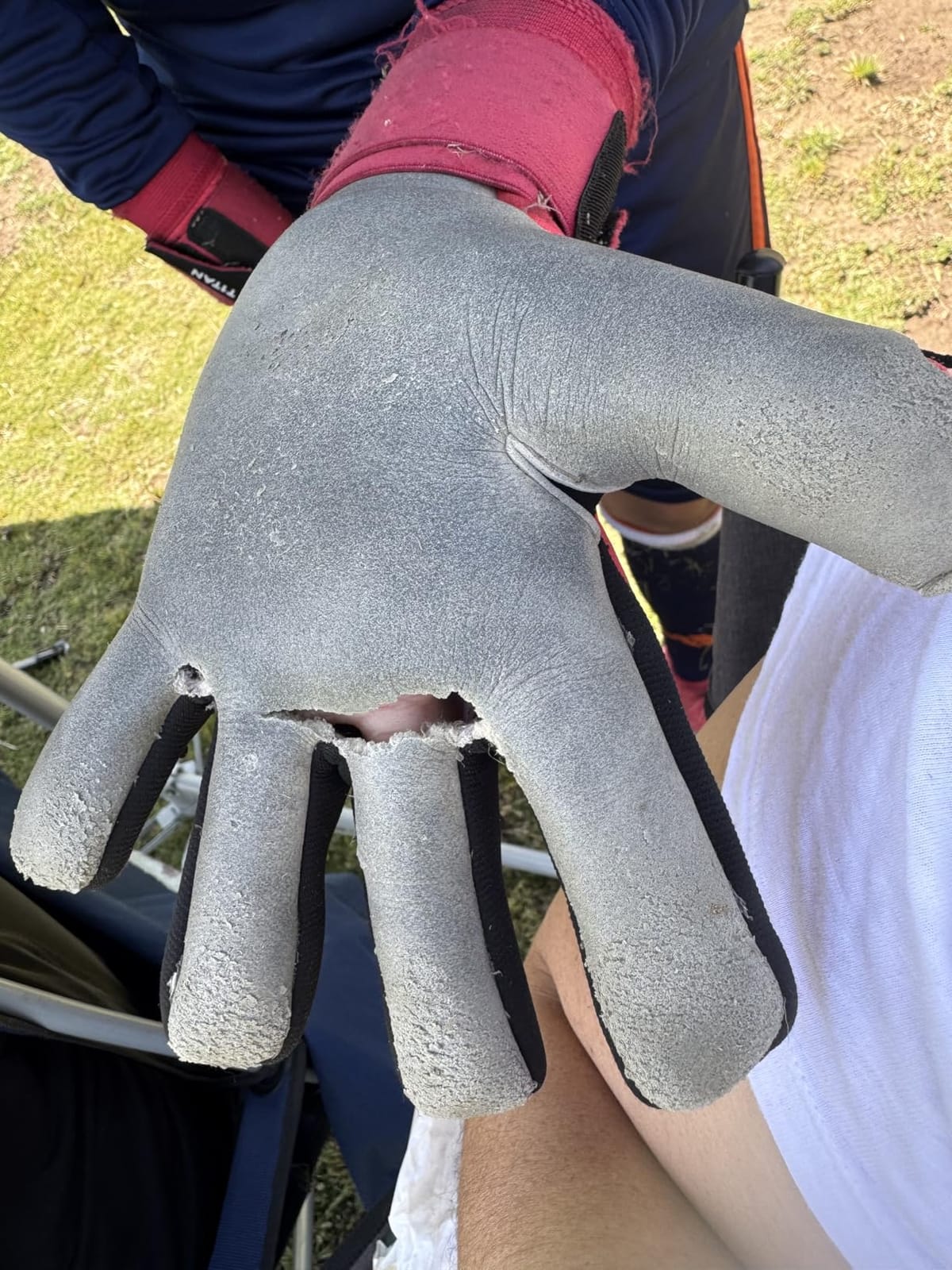 T1TAN Beast Goalkeeper Gloves - Without Finger Protection - Soccer Goalie Gloves Adult - Professional Goal Keeper Gloves for Youth, Men & Women - Size 6-11 customer photo 2