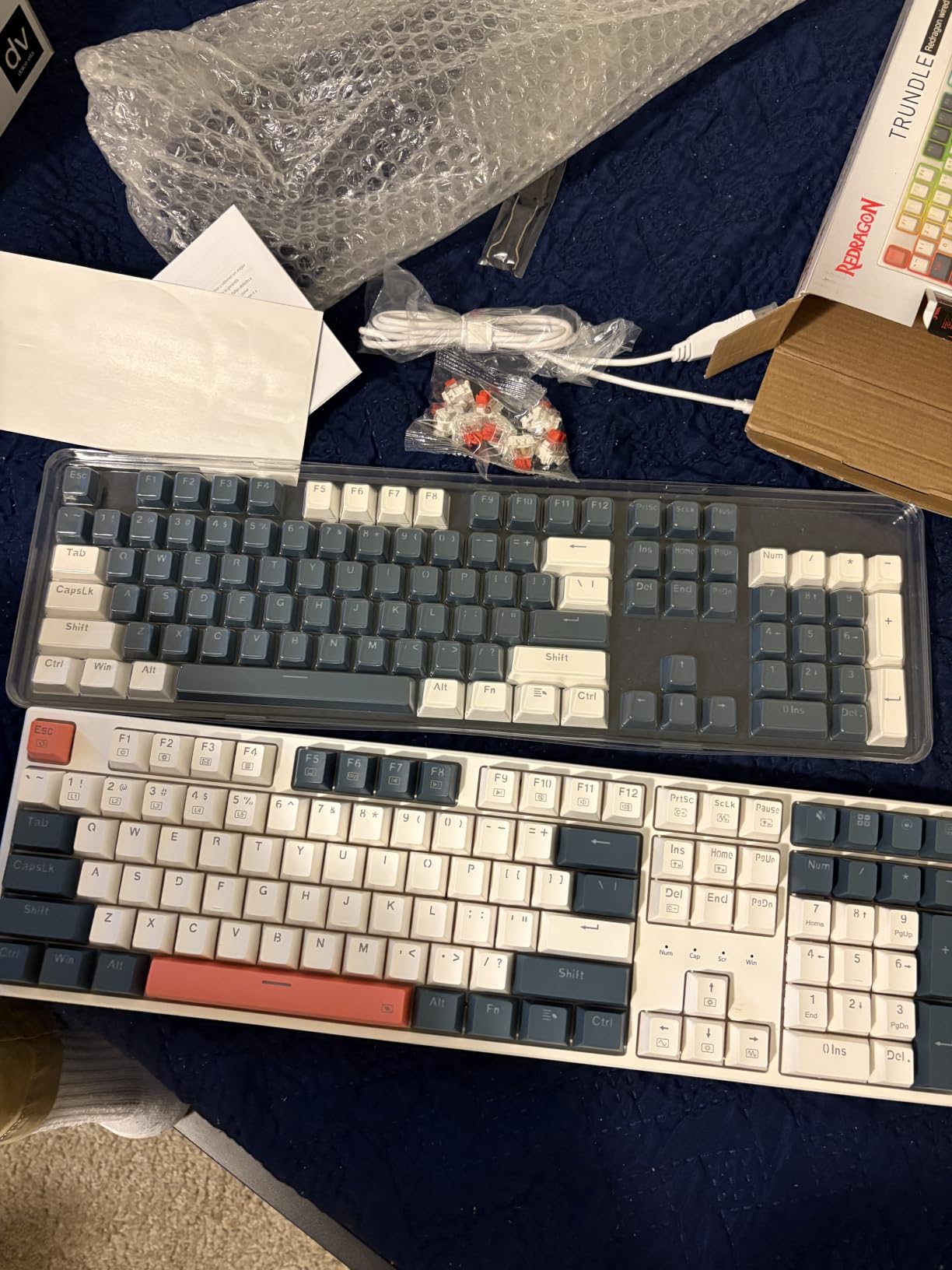 Redragon K668 108-Key Hot-Swap Wired RGB Gaming Keyboard, Extra 4 Hotkeys customer photo 1