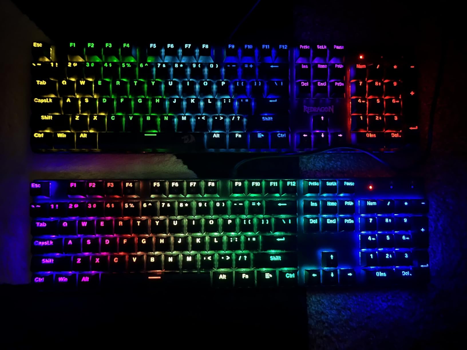 Redragon Mechanical Gaming Keyboard Wired, 11 Programmable Backlit Modes, Hot-Swappable Red Switch, Anti-Ghosting, Double-Shot PBT Keycaps, Light Up Keyboard for PC Mac customer photo 1