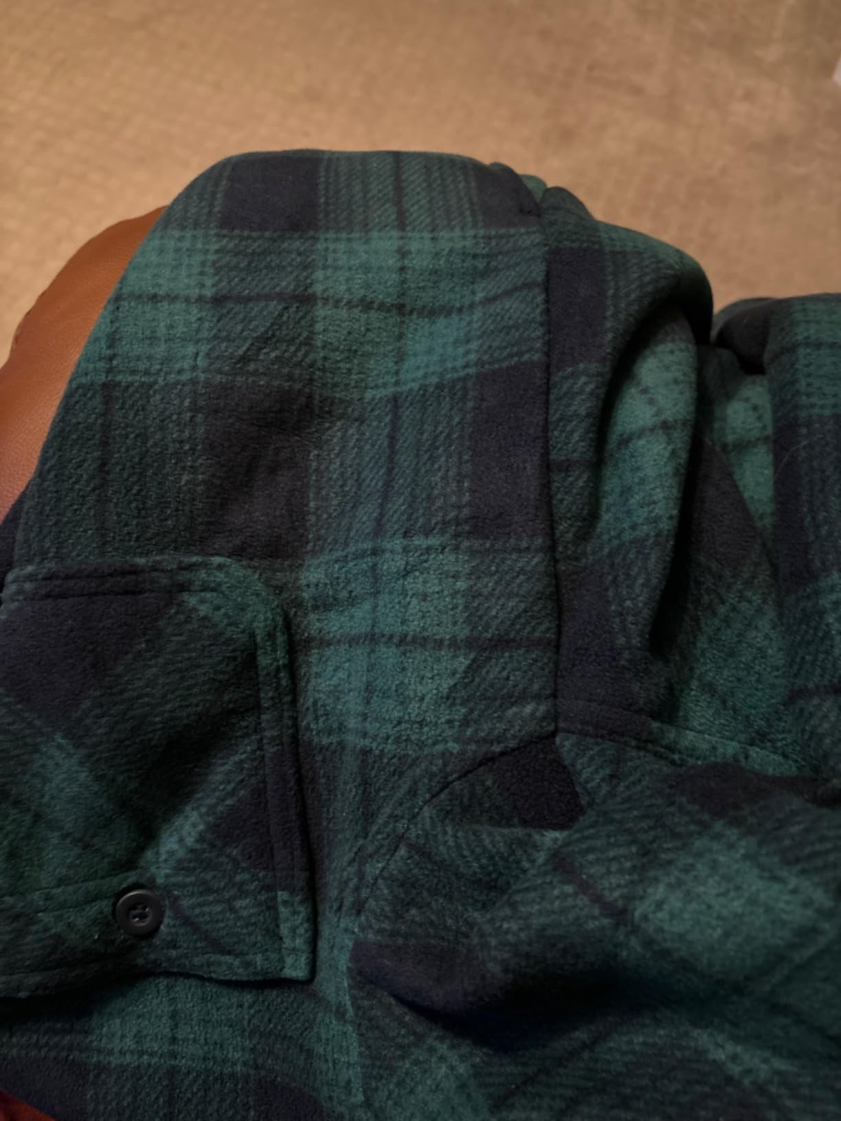HODOSPORTS Mens Flannel Shirts Jacket Fleece Sherpa Lined Heavyweight Button Down Plaid Unisex Winter Coat with Pockets customer photo 1