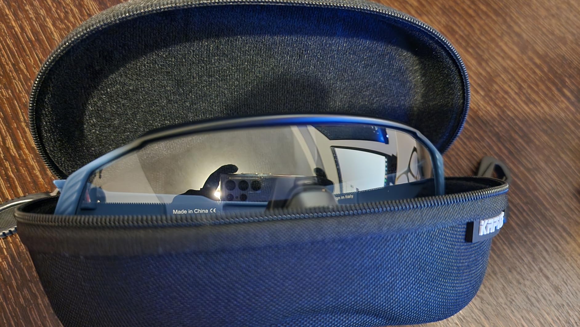 KAPVOE Photochromic Cycling Glasses Clear Mountain Bike Sunglasses K9408 customer photo 1