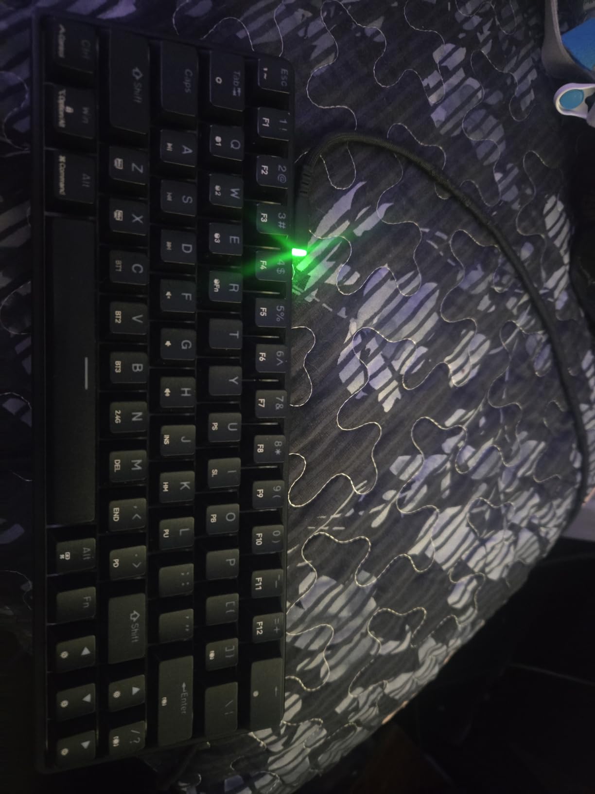 DIERYA DK63 60% Wireless Mechanical Gaming Keyboard | Bluetooth/2.4G/Wired | RGB Backlit Compact 63 Keys Mini Office Keyboard | with Red Switch | for Windows Laptop PC Gamer Typist-White customer photo 1