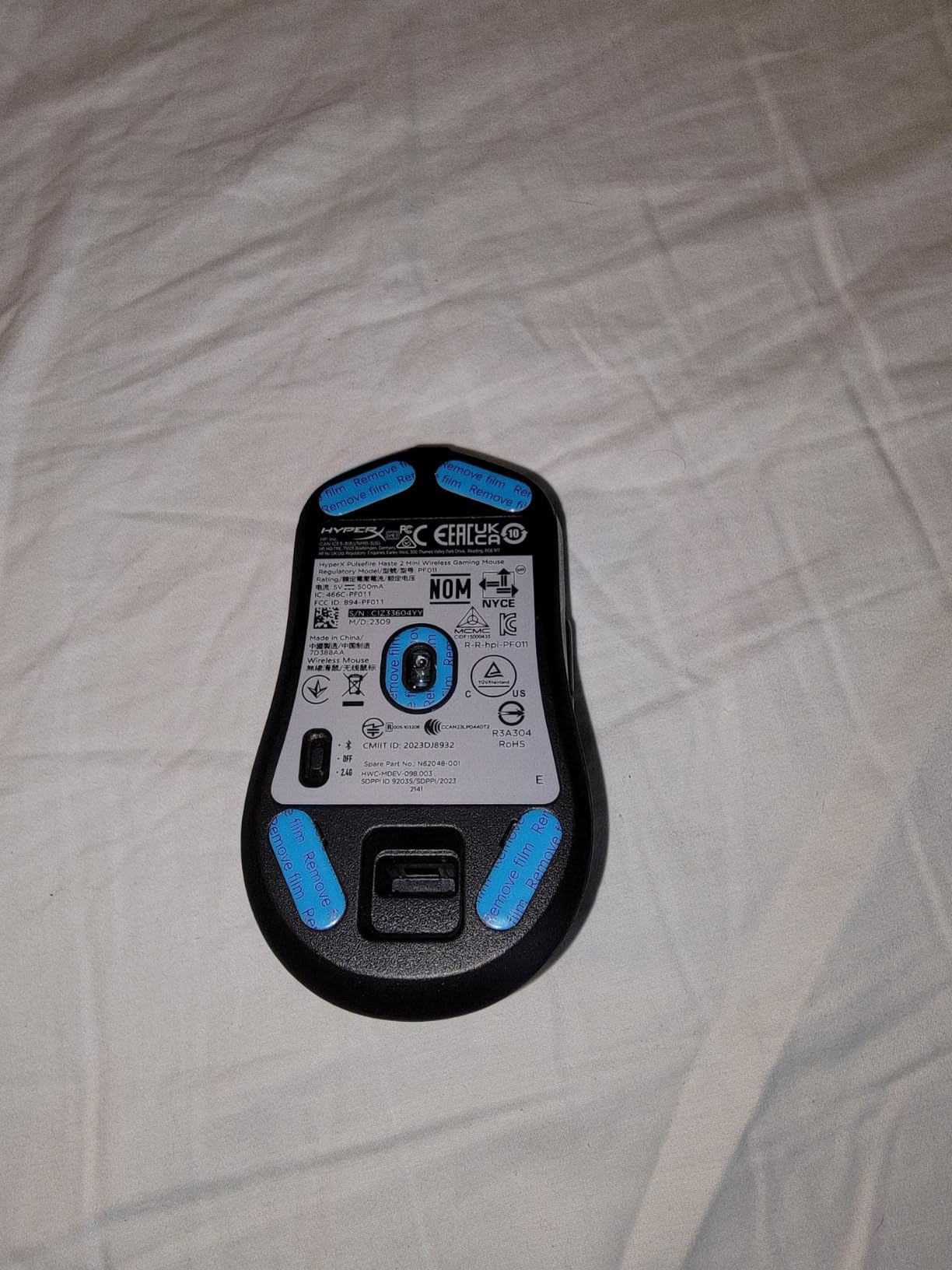 HyperX Pulsefire Haste 2 Mini – Wireless Gaming Mouse for PC Compact Lightweight Bluetooth 2.4GHz Black customer photo 2
