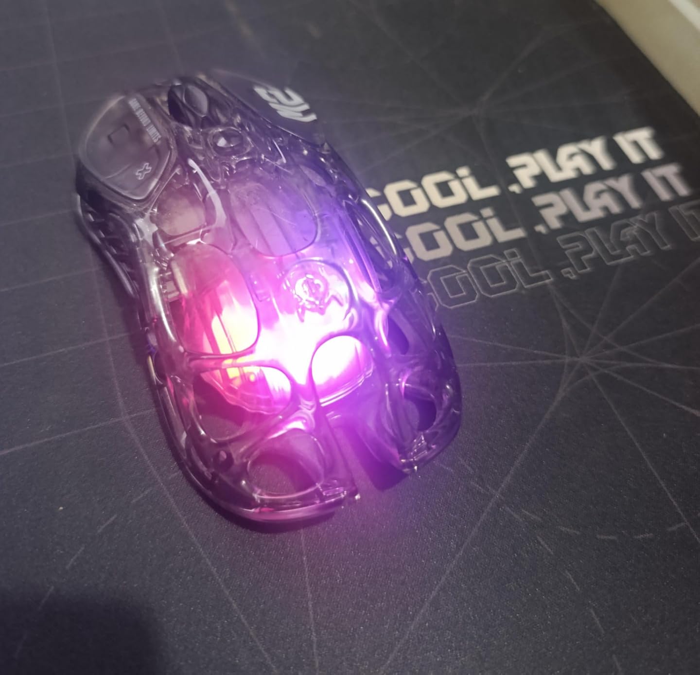 GravaStar Mercury M2 Wireless Gaming Mouse with 26,000 DPI, PAW3395DM Sensor -79g Lightweight Hollowed-Out Design -5 Programmable Buttons -5 Dynamic Lightsync RGB customer photo 1