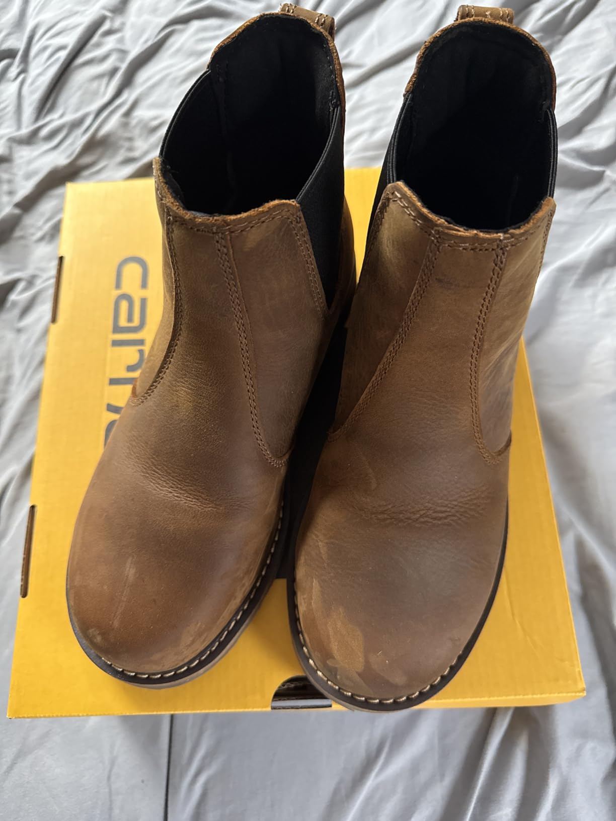 Carhartt Women's Frontier Water-Resistant Chelsea Steel Toe Boots for Women - Lightweight EVA Midsole, Durable Rubber Outsole and Cushion Footbed customer photo 1