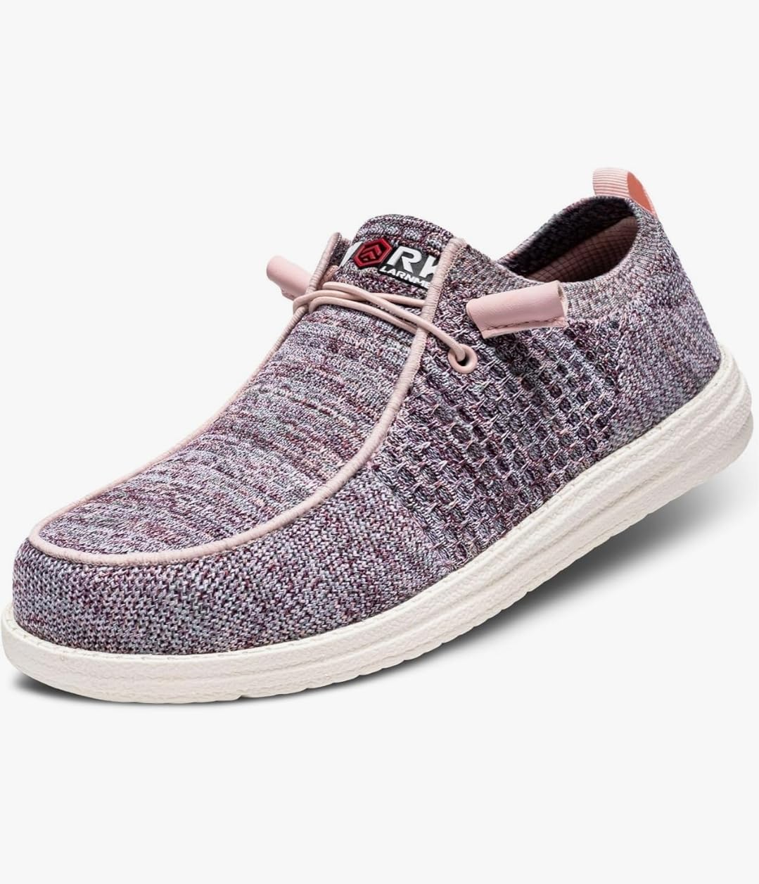 LARNMERN Steel Toe Loafers Women Slip On Work Safety Shoes Walking Sneakers customer photo 1