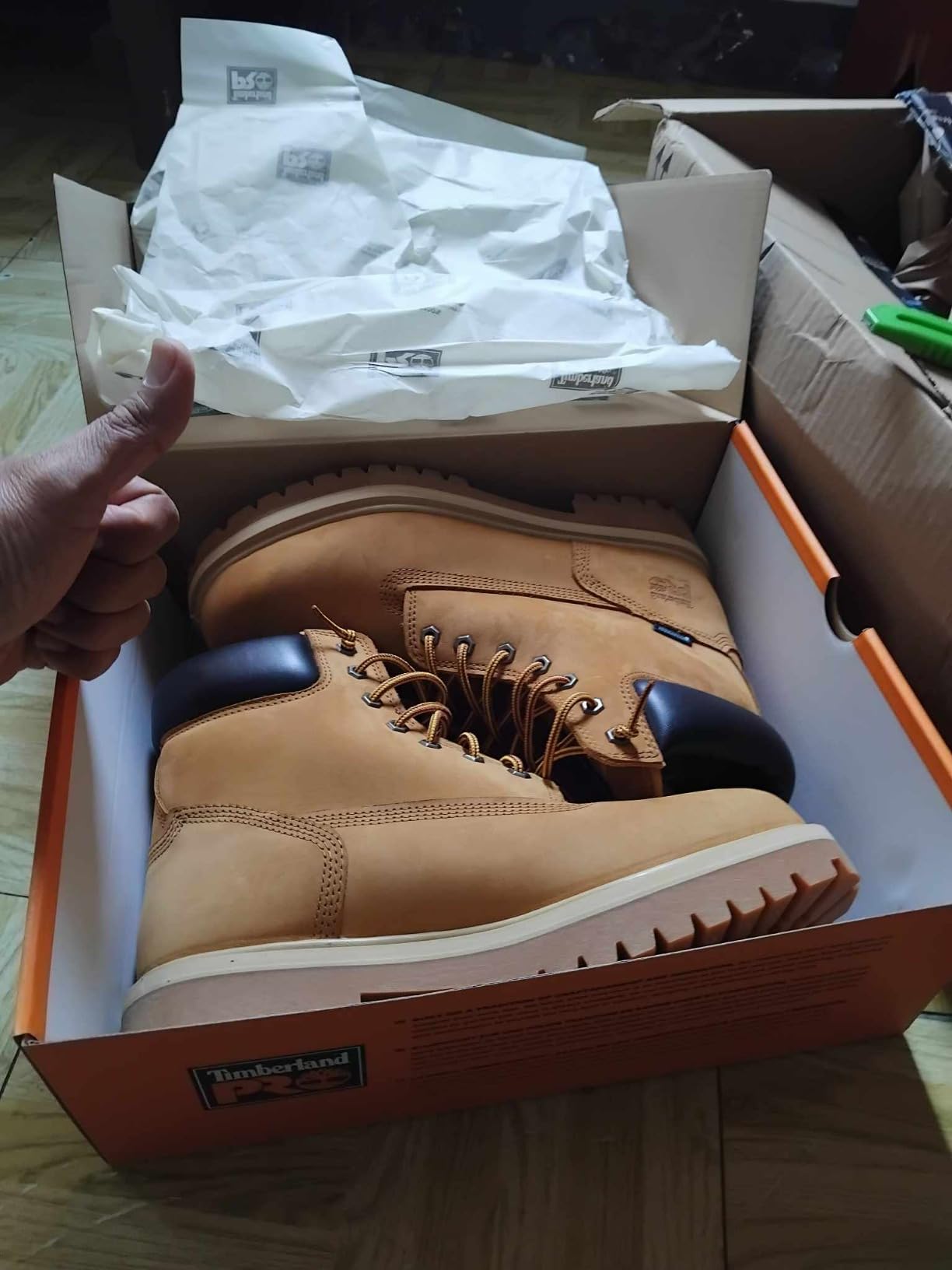 Timberland PRO Men's Direct Attach 6 Inch Soft-toe Insulated Waterproof Industrial Work Boot customer photo 2