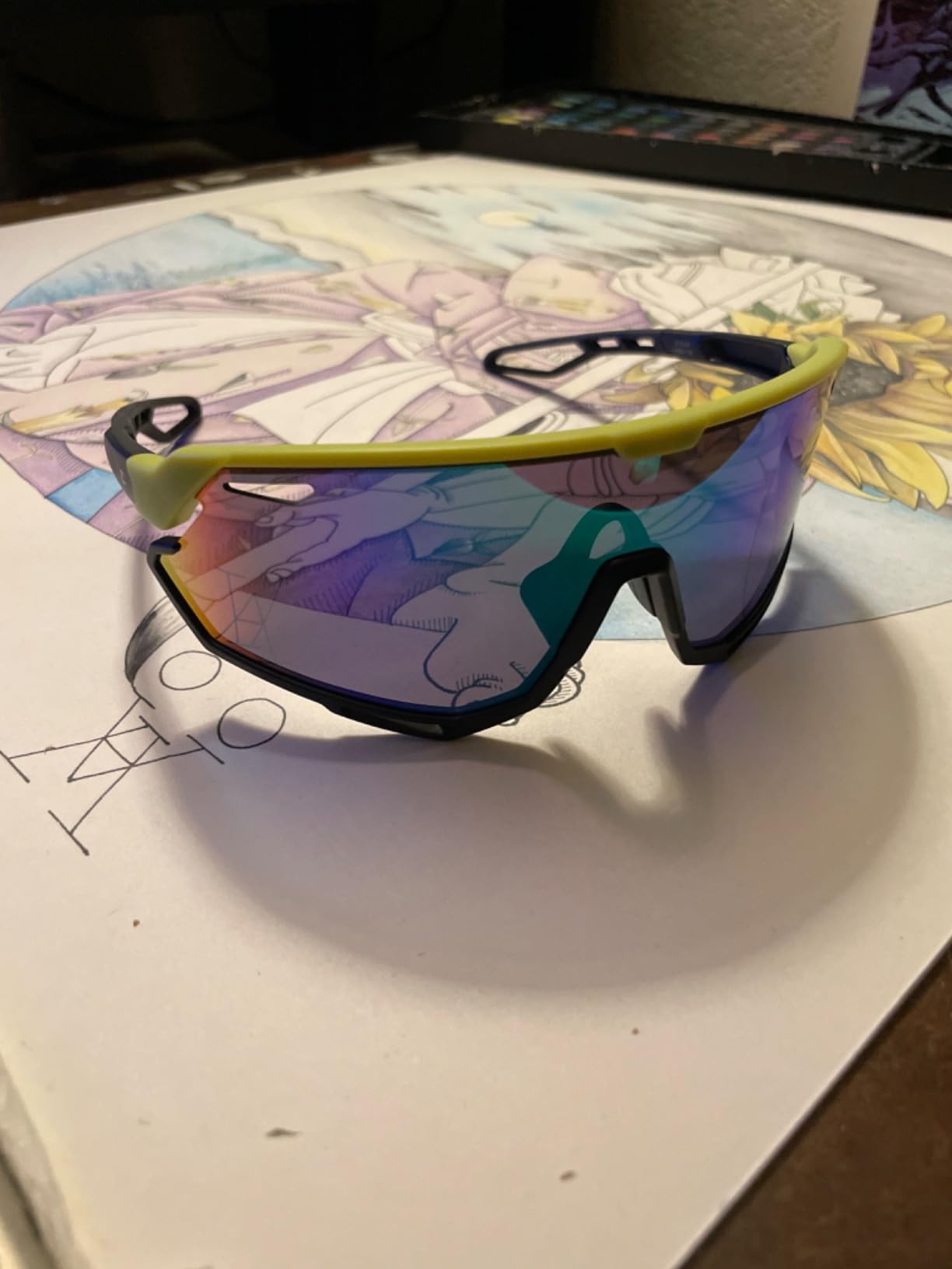BIRCEN Sunglasses for Baseball Running Cycling : Wrap-around Sport Glasses customer photo 1