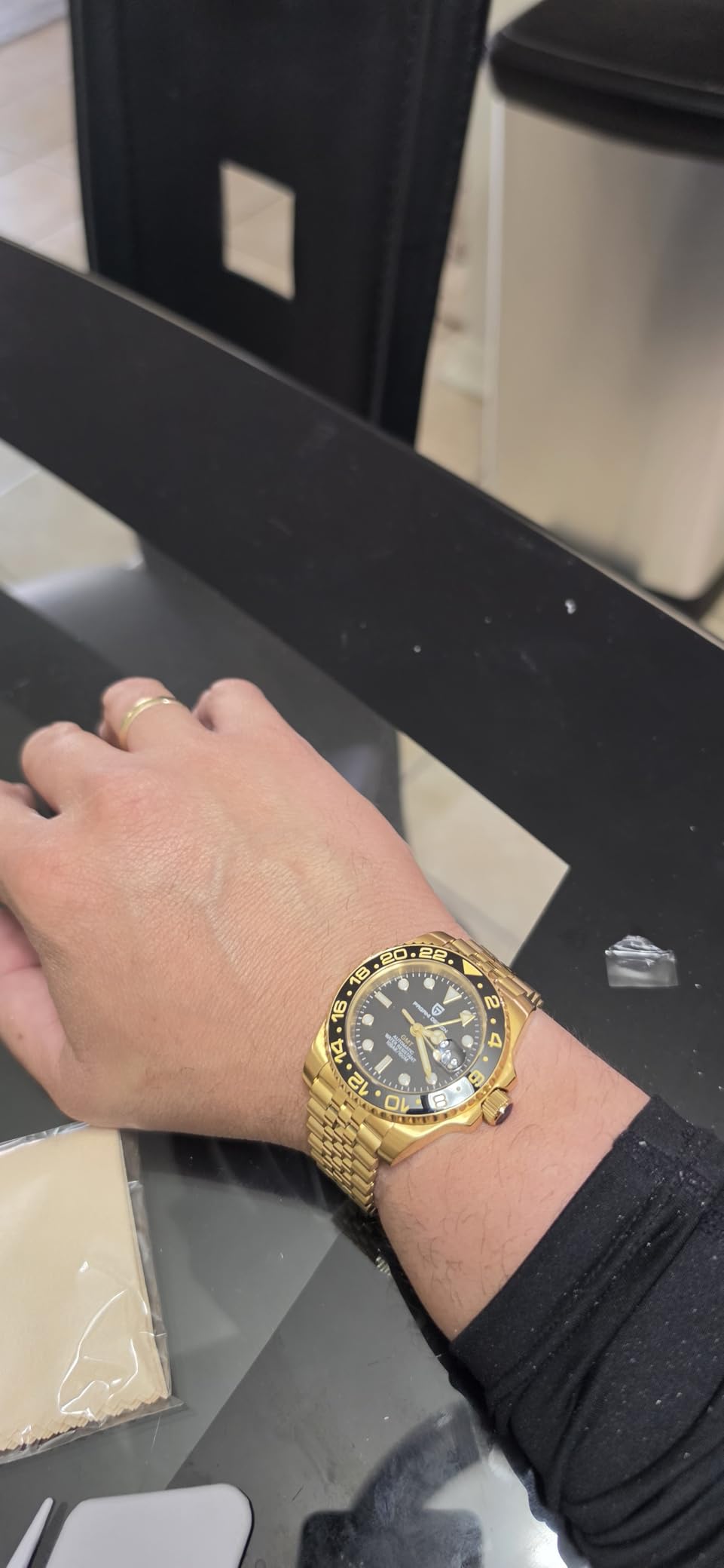 Pagani Design GMT Automatic Mechanical Men's Watch Rotating Ceramic Bezel Stainless Steel Watch with Date Function Men's Sport Watch customer photo 1