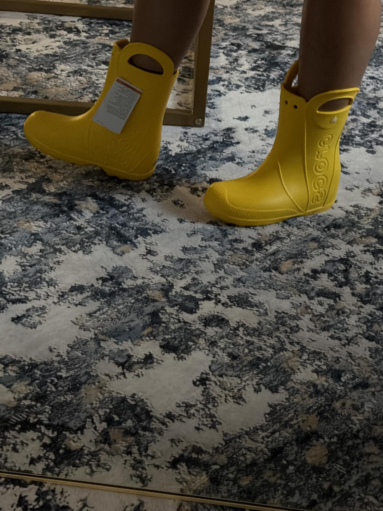 Crocs Kids' Handle It Rain Boots | Waterproof Slip On Shoes | Kids' Rain Boots customer photo 1