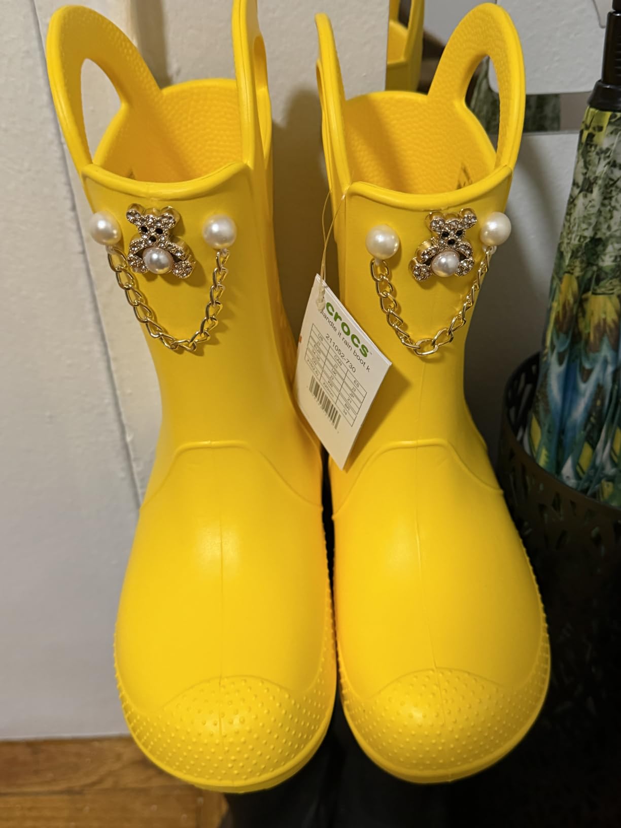 Crocs Kids' Handle It Rain Boots | Waterproof Slip On Shoes | Kids' Rain Boots customer photo 2