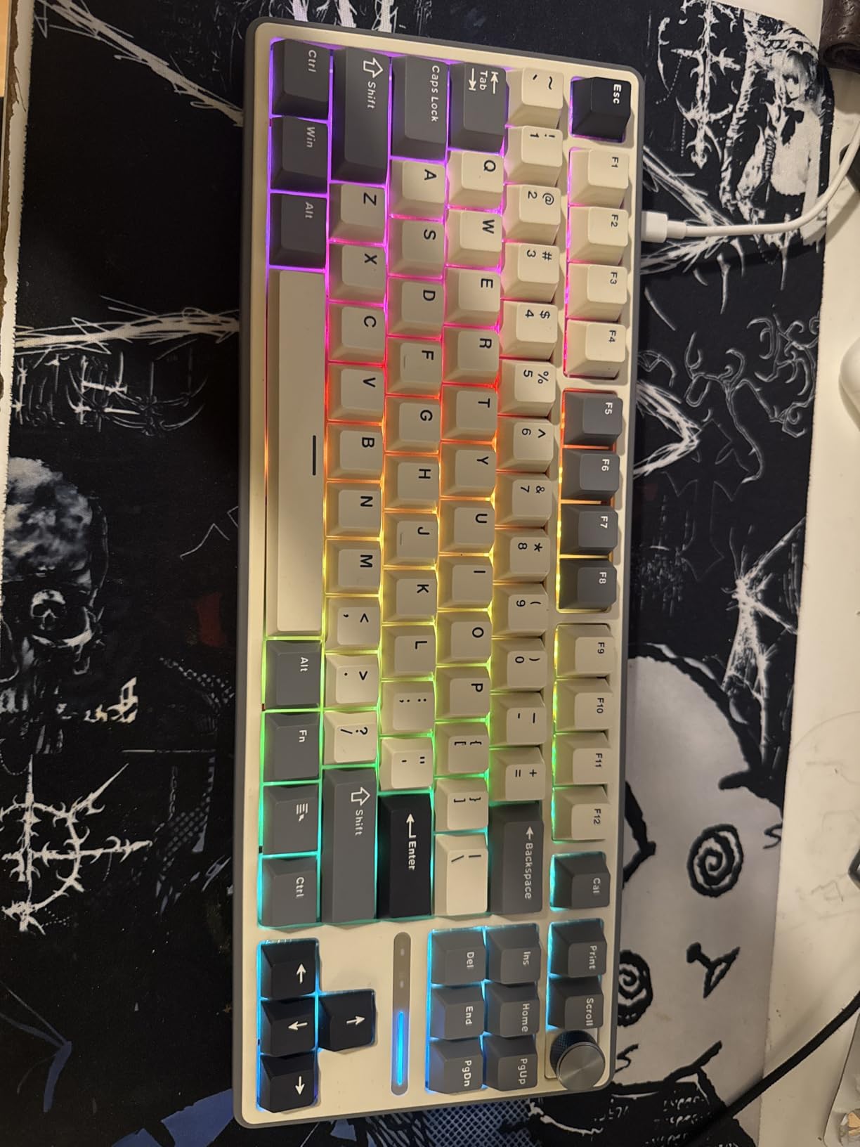 RK ROYAL KLUDGE R87 Pro Wired Mechanical Keyboard TKL with Knob, QMK/VIA customer photo 1