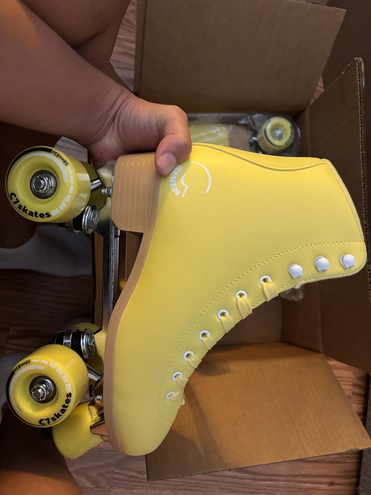 C SEVEN High-Top Quad Roller Skates for Girls and Women, 4-Wheel Skates customer photo 1