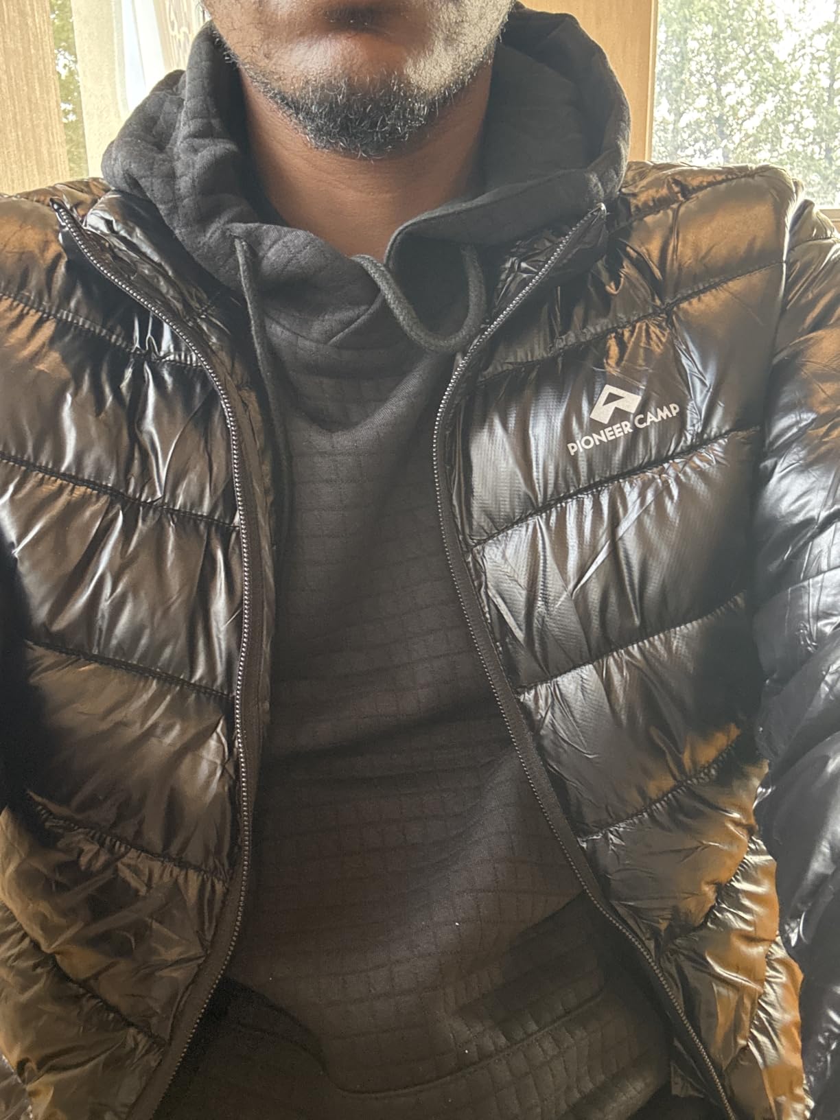 Pioneer Camp Mens Lightweight Packable Puffer Jacket Winter Insulated Puffy Coat Water Repellent Warm Quilted Jackets Travel customer photo 2