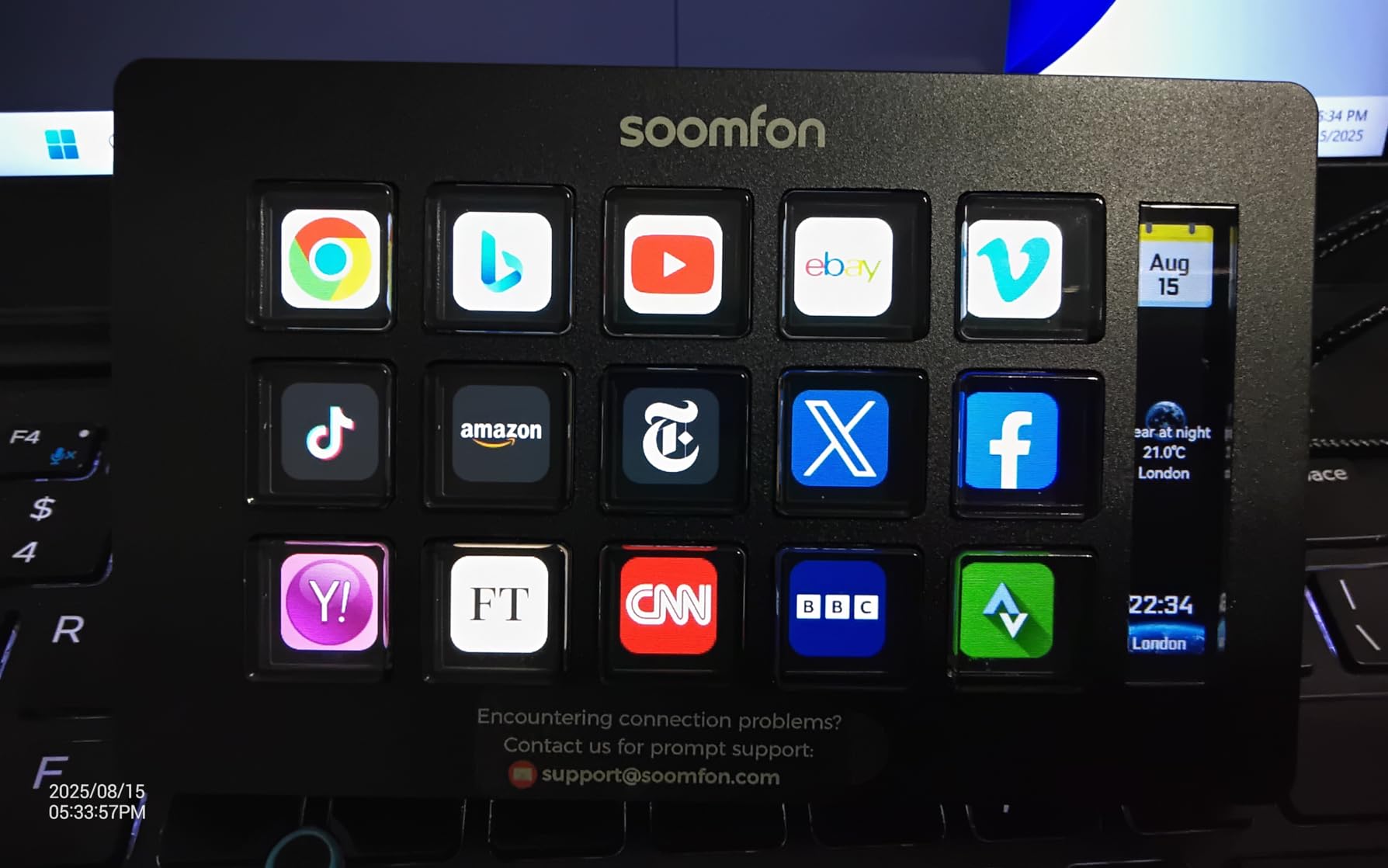 SOOMFON Stream Controller Studio Control Deck 15 Macro Keys and Dashboard customer photo 1