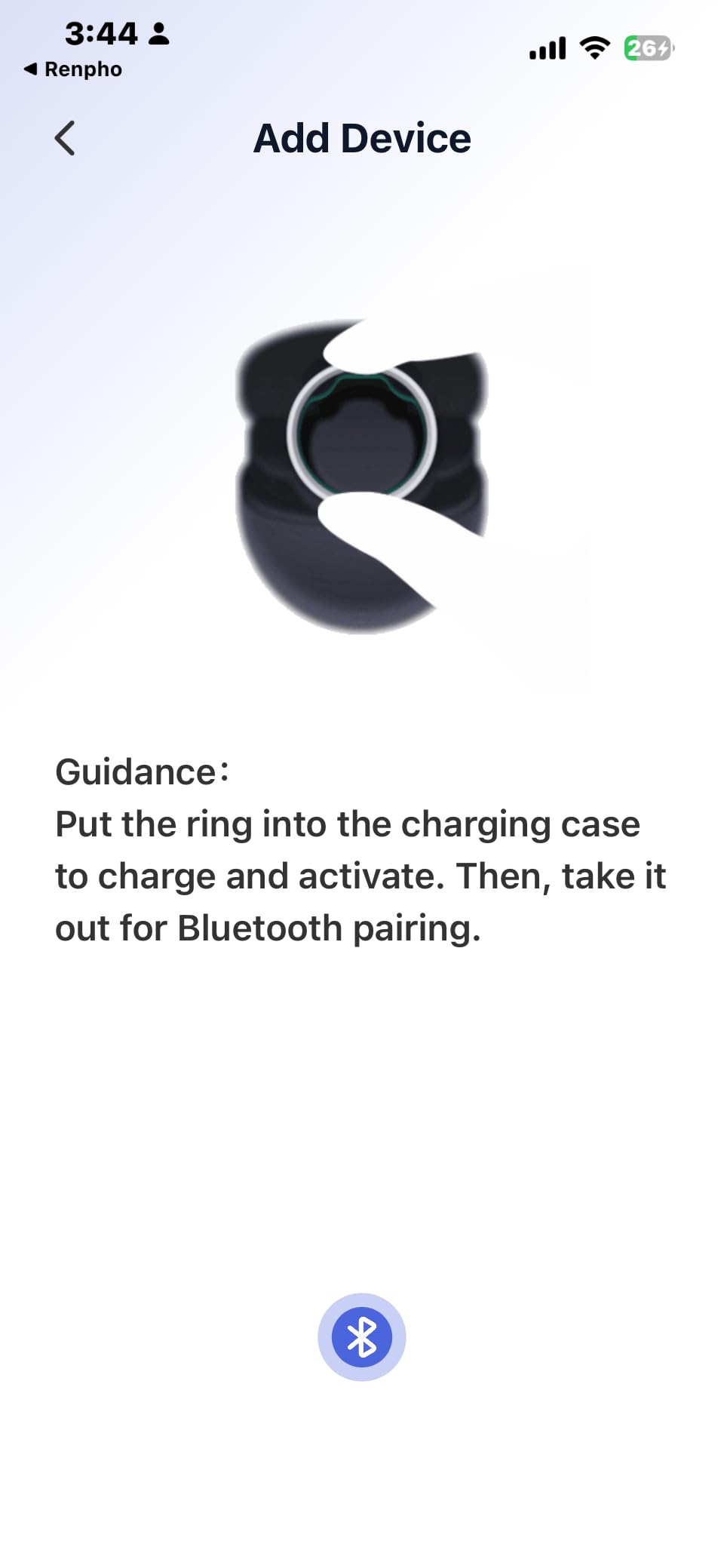 RENPHO Lynx Smart Ring, Subscription-Free App, Silver, Size 9 customer photo 2