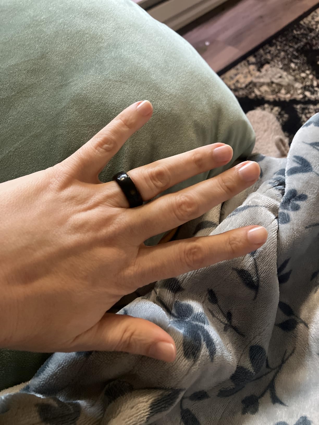 RENPHO Lynx Smart Ring, Subscription-Free App, Silver, Size 6 customer photo 2