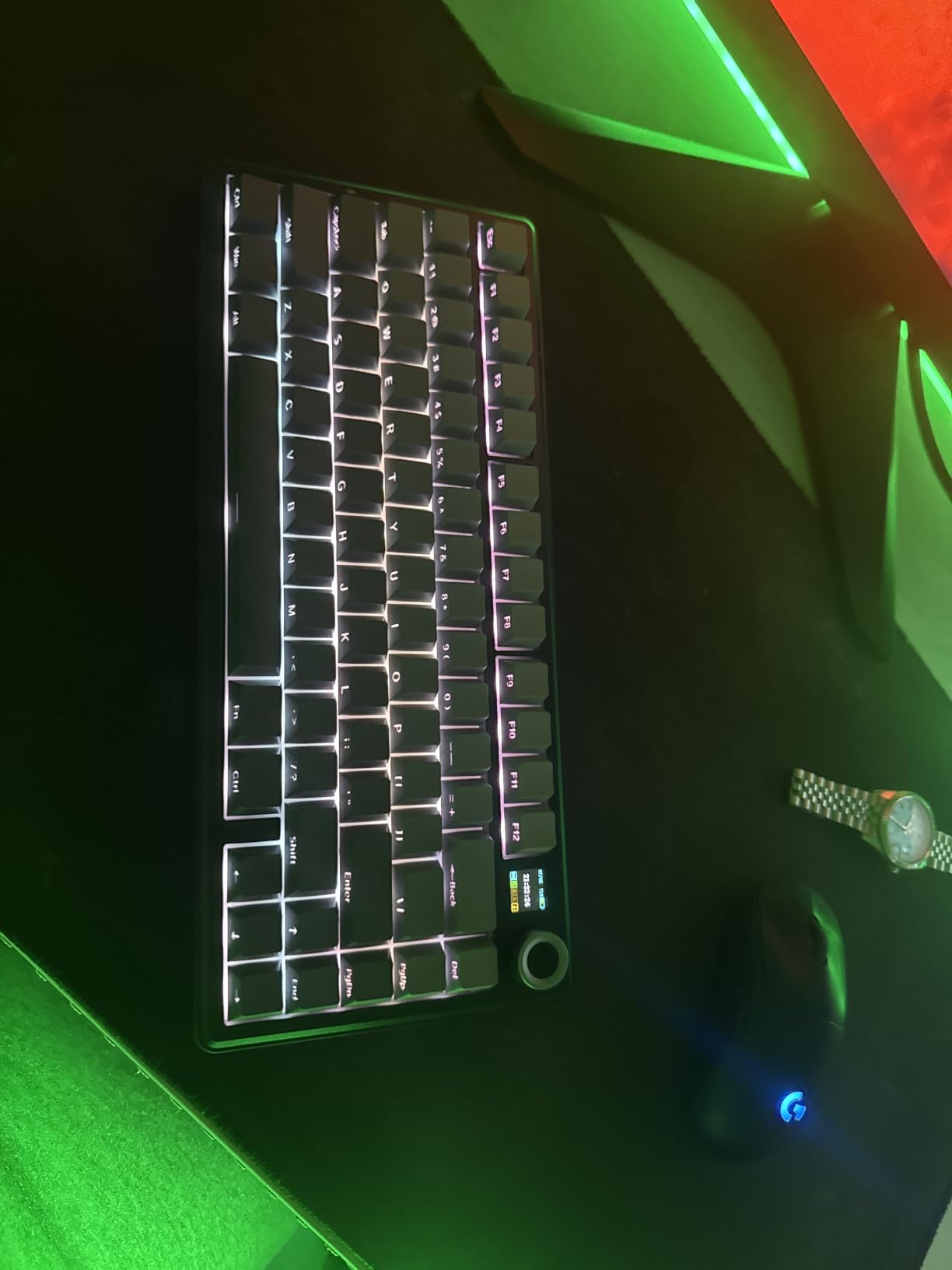 EPOMAKER X Aula F75 MAX Wireless Mechanical Keyboard with TFT Screen and Knob, Gasket Gaming Keyboard in 75% Layout, Hot Swappable, RGB Backlight, for PC/Mac/Linux (Black Gradient) customer photo 1