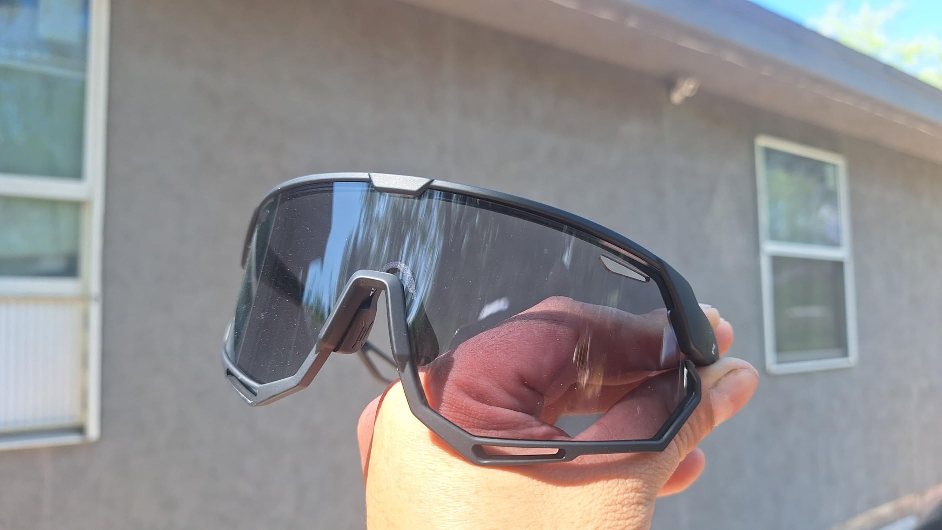 BIRCEN Photochromic Cycling Glasses for Men Women: UV400 Baseball Sunglasses, Sports Sunglasses for Running MTB Golf customer photo 2