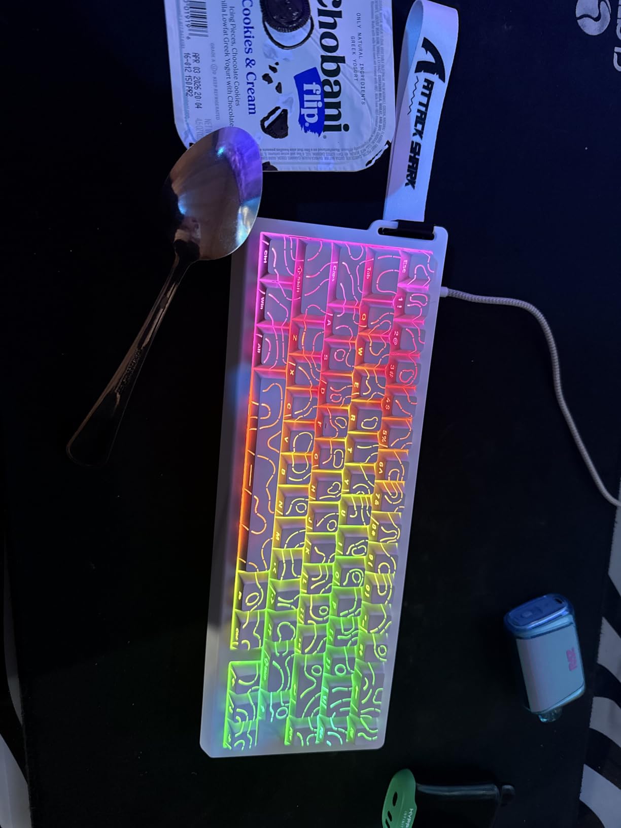 ATTACK SHARK X68 HE RT Mechanical Gaming Keyboard 60% Wired TKL-Black | Adjustable Actuation,Hall Effect Magnetic Switch,8KHz Polling Rate,RGB Backlit,Top Mount, Web Driver for PC Mac Esport Gamer customer photo 1