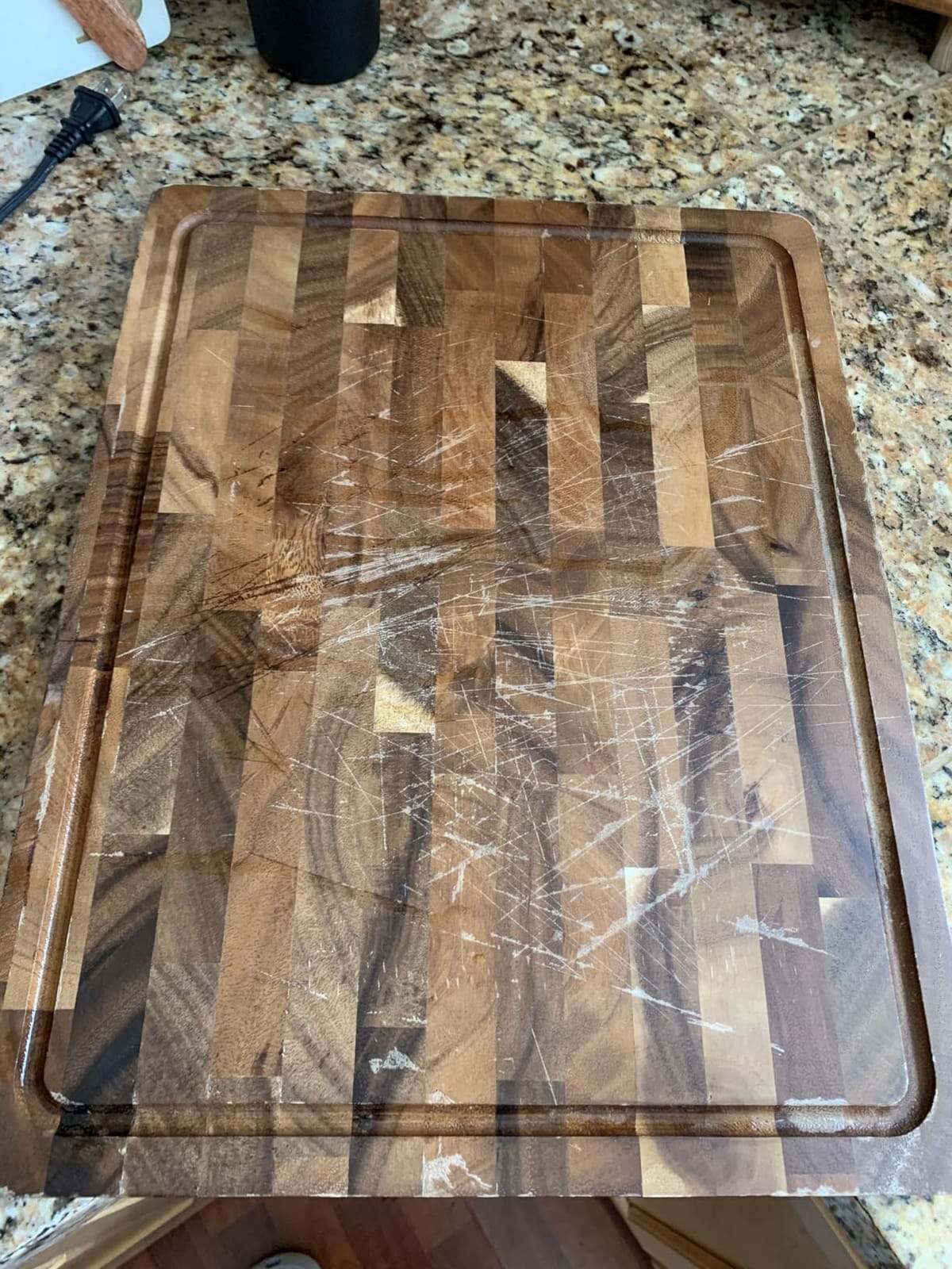 THETCHRY Walnut Cutting Boards for Kitchen Solid Wood End Grain 17