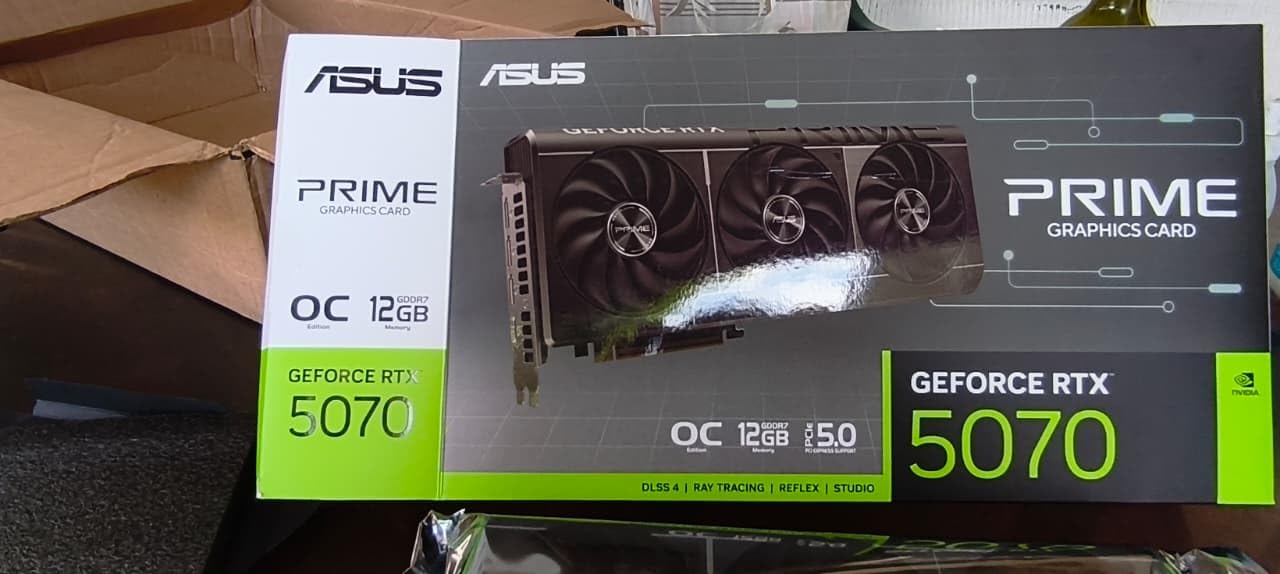 ASUS Prime GeForce RTX 5070 12GB GDDR7 OC Edition Gaming Graphics Card customer photo 1