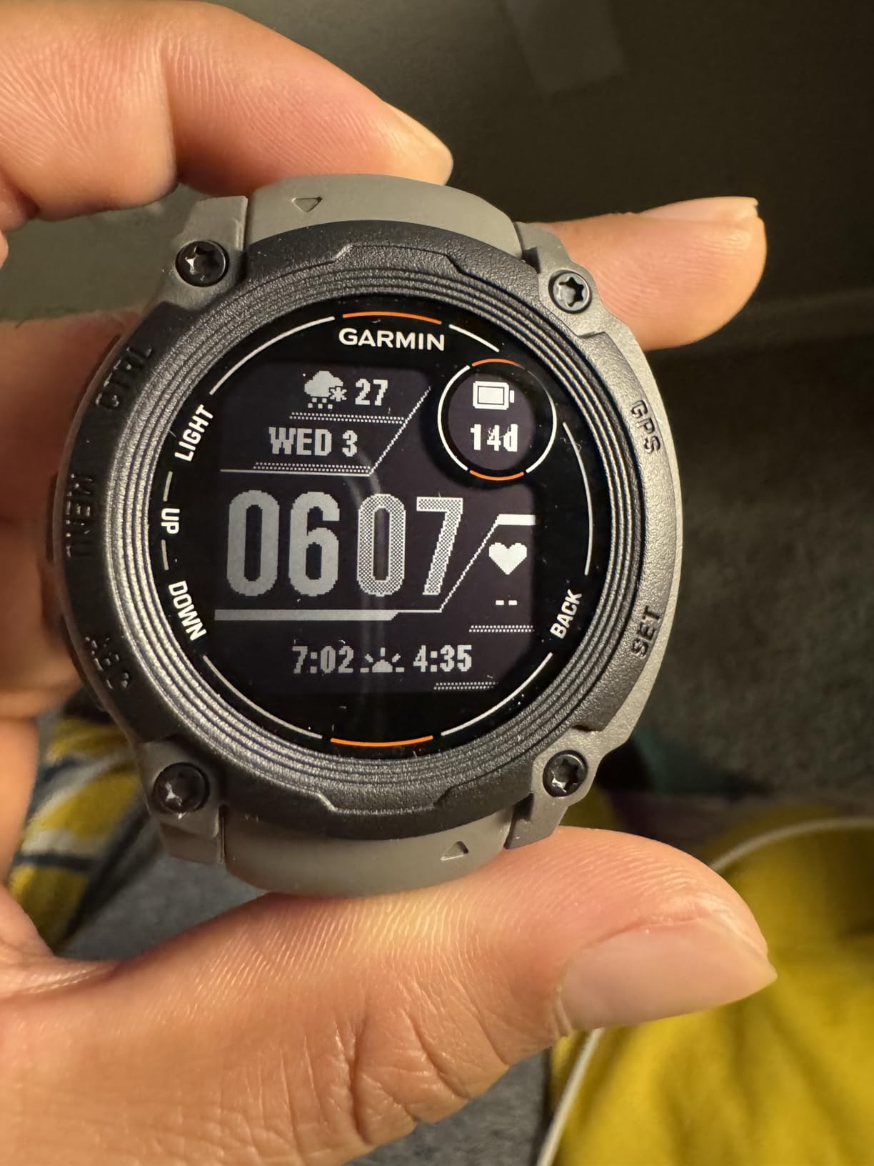 Garmin Instinct® E, Rugged GPS Smartwatch, 45mm, Charcoal customer photo 1