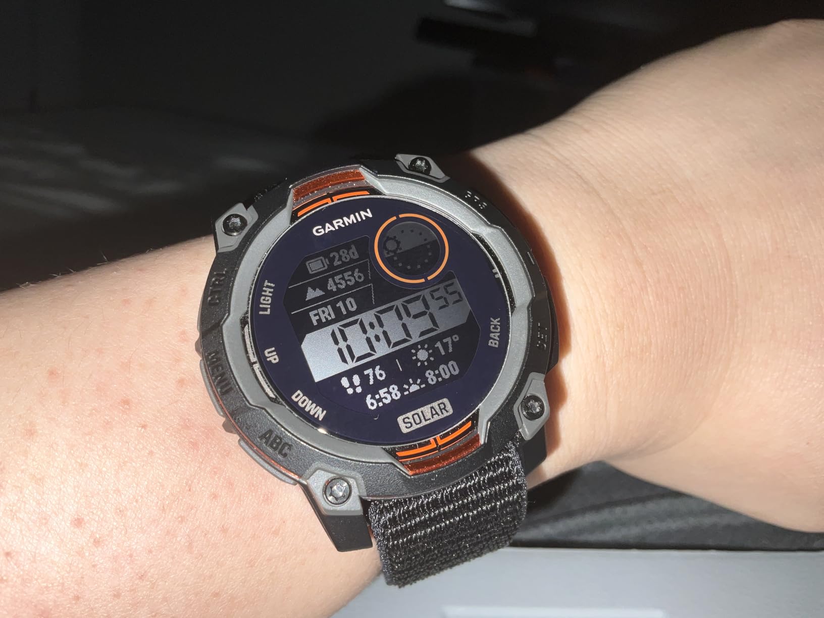 Garmin Instinct® 3 Solar, Rugged GPS Smartwatch, 45mm, Black customer photo 2