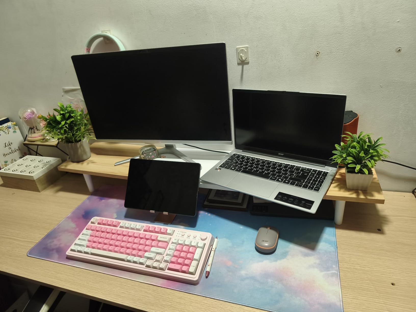 AULA S99 Wireless Keyboard,99 Key Computer Gaming Keyboards with Number Pad customer photo 2