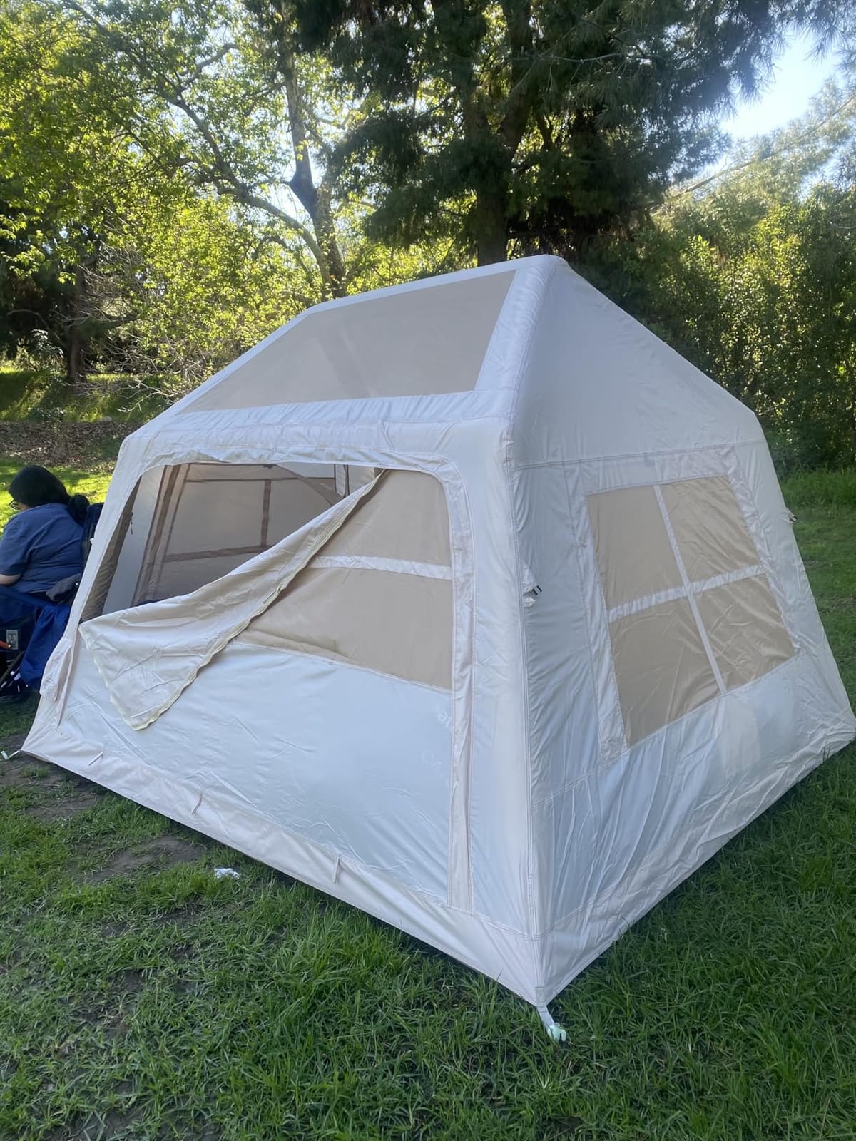 Inflatable Camping Tent 3-4 Person Easy Setup Waterproof customer photo 1