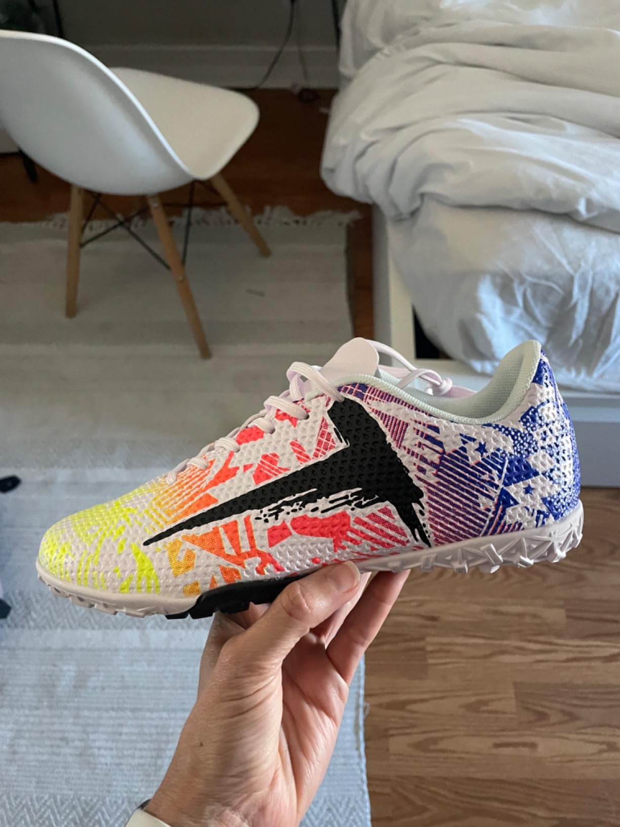 Soccer Cleats for Mens Womens Indoor Turf Soccer Shoes Youth AG TF Training Football Boots Unisex customer photo 2