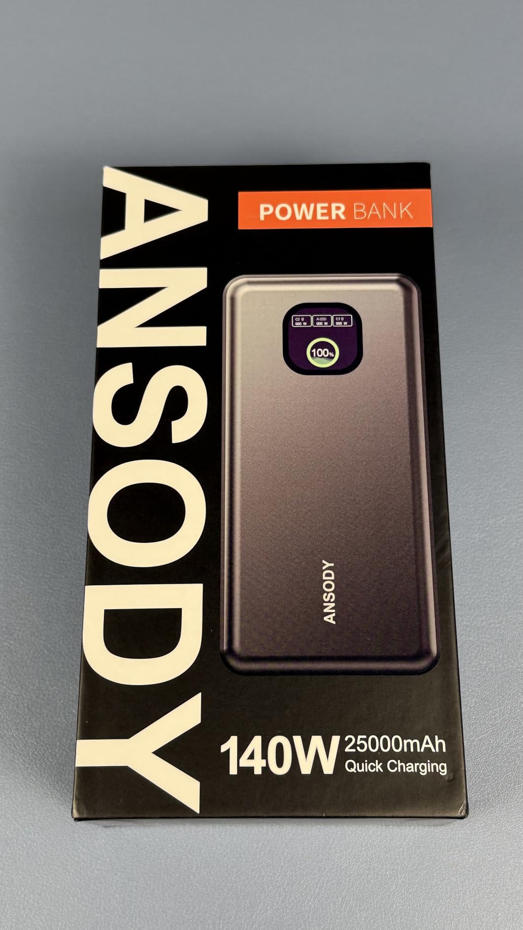 140W Laptop Power Bank, 25000mAh with TFT Smart Digital Display customer photo 2