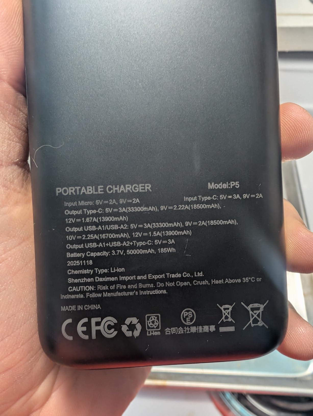 OHOVIV Portable Charger Power Bank 50000mAh,PD 22.5W Battery Pack customer photo 1