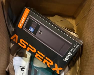 AsperX Laptop Power Bank, 165W 20,000mAh Retractable Cable Aluminum Unibody customer photo 1