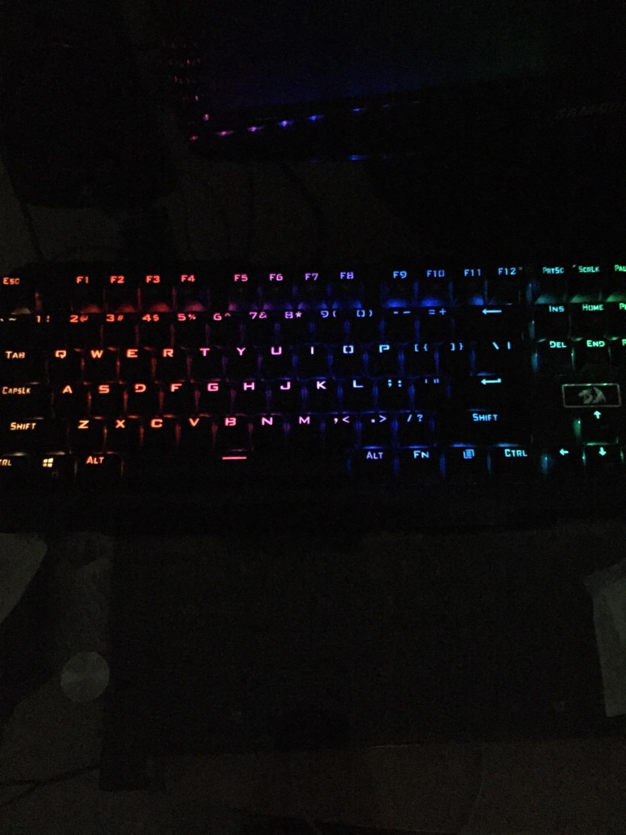 Redragon K521KS Wireless Gaming Keyboard, Tri-Mode BT/2.4G/USB-C RGB Mechanical Feeling Keyboard with Multimedia Keys, 4000mAh Battery, Anti-Ghosting, Compatible with PC - Upgrade customer photo 1