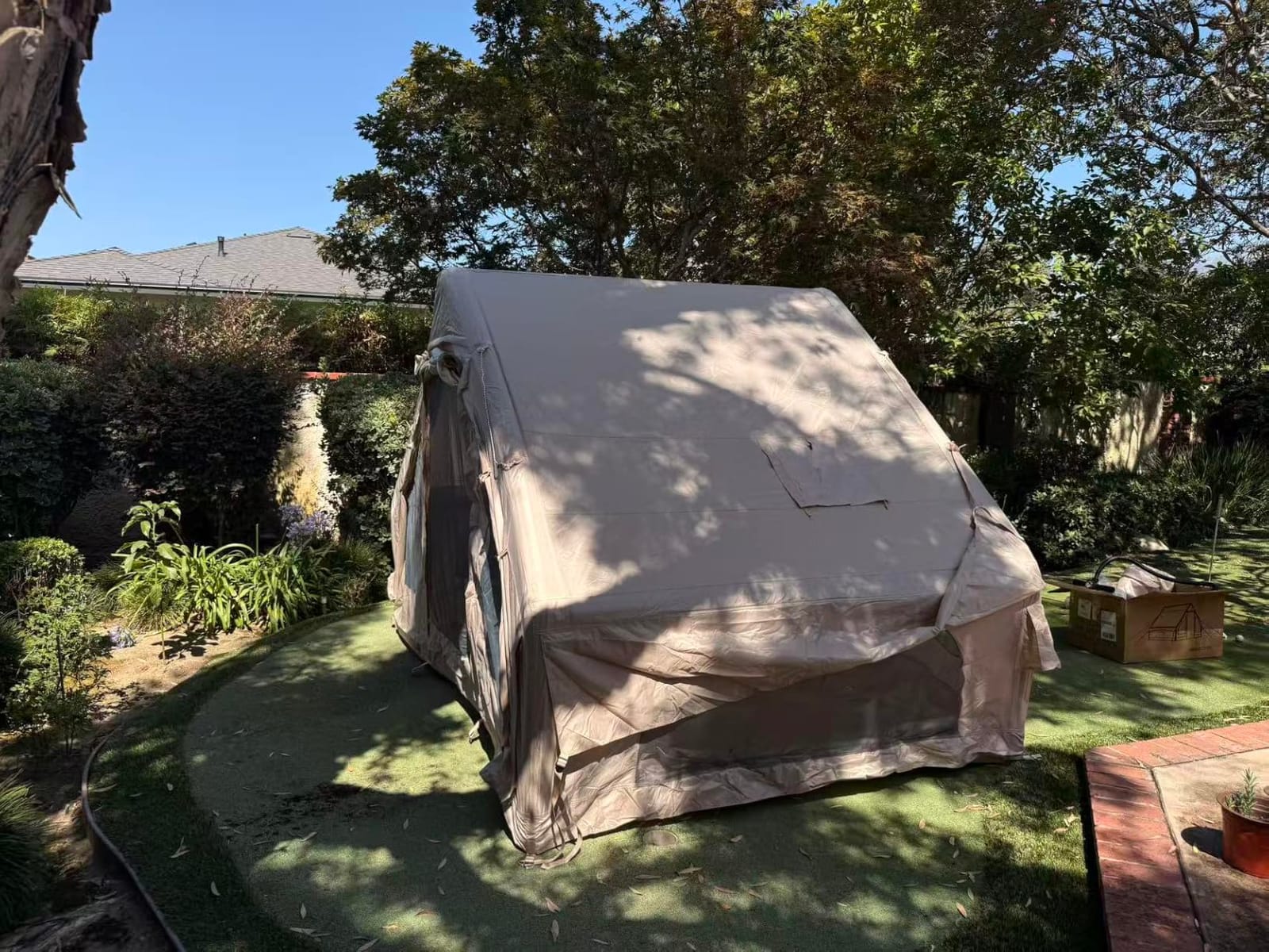 Inflatable Tent Camping Tent 6/8/10 Person|Blow Up Hot Tent w/Stove Jack customer photo 2