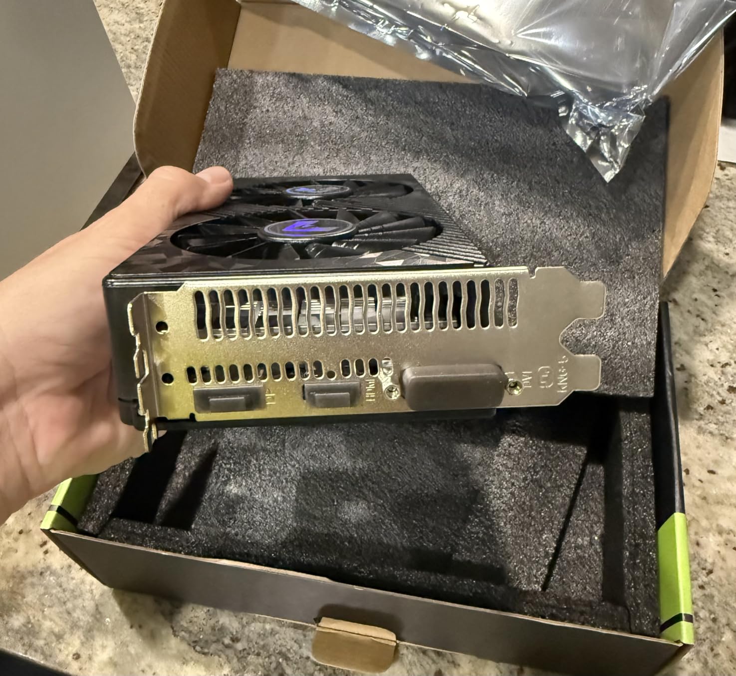 MOUGOL AMD Radeon RX 580 8GB GDDR5 Gaming Graphics Card HDMI/DP/DVI - White customer photo 2