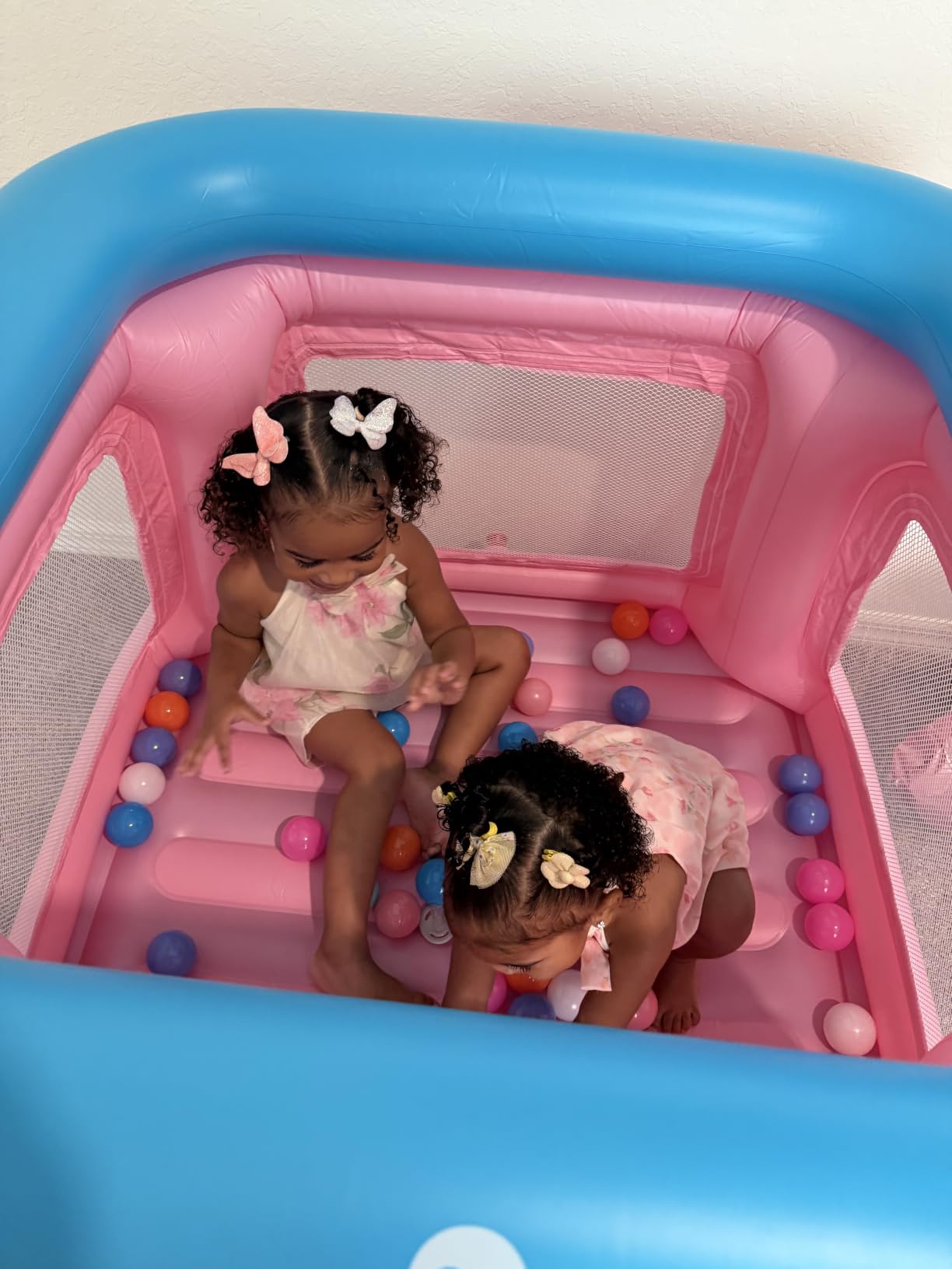 QPAU 3-in-1 Inflatable Bounce House with Pump for Toddlers 1-3 customer photo 2