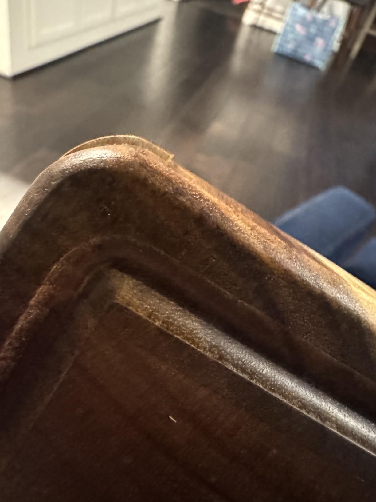 End Grain Cutting Board for Kitchen with Non-slip Feet, Acacia Wood customer photo 2