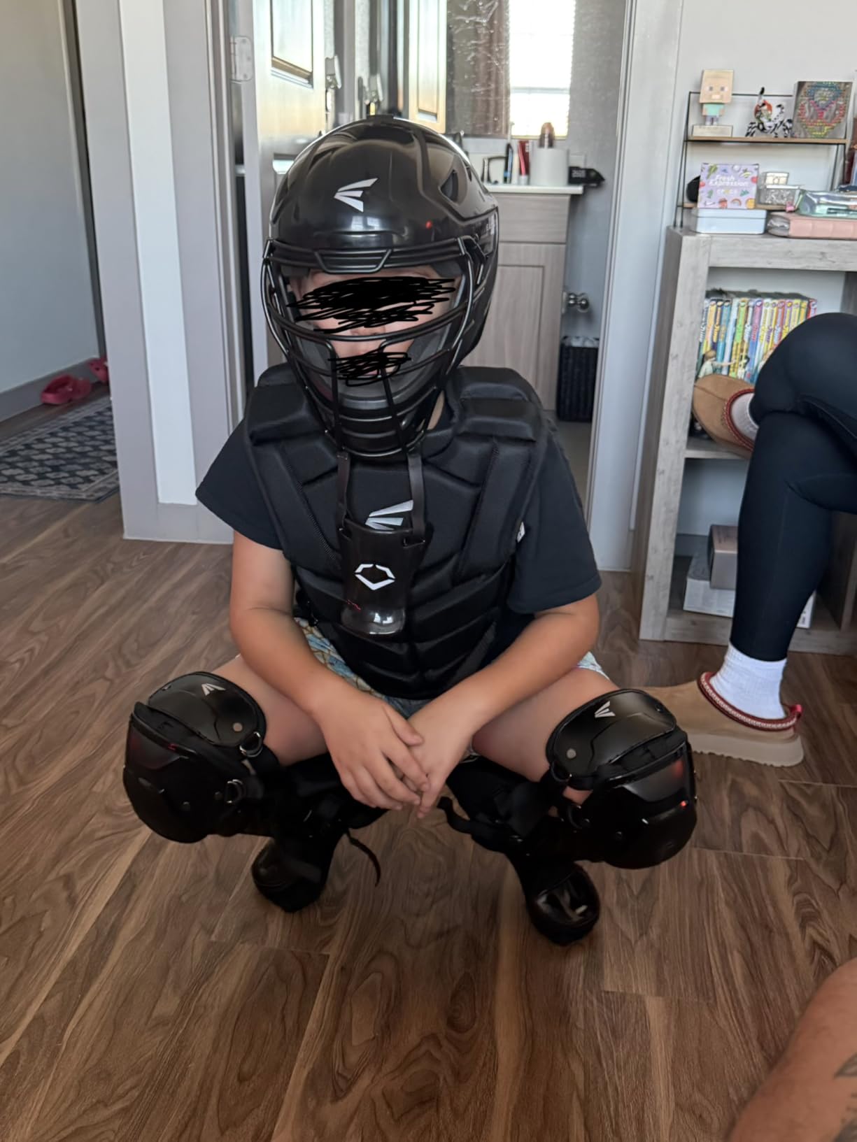 Easton | Black Magic 3.0 Youth Baseball Catcher Gear Set | Helmet, Chest Protector & Leg Guards | Multiple Sizes/Colors customer photo 1